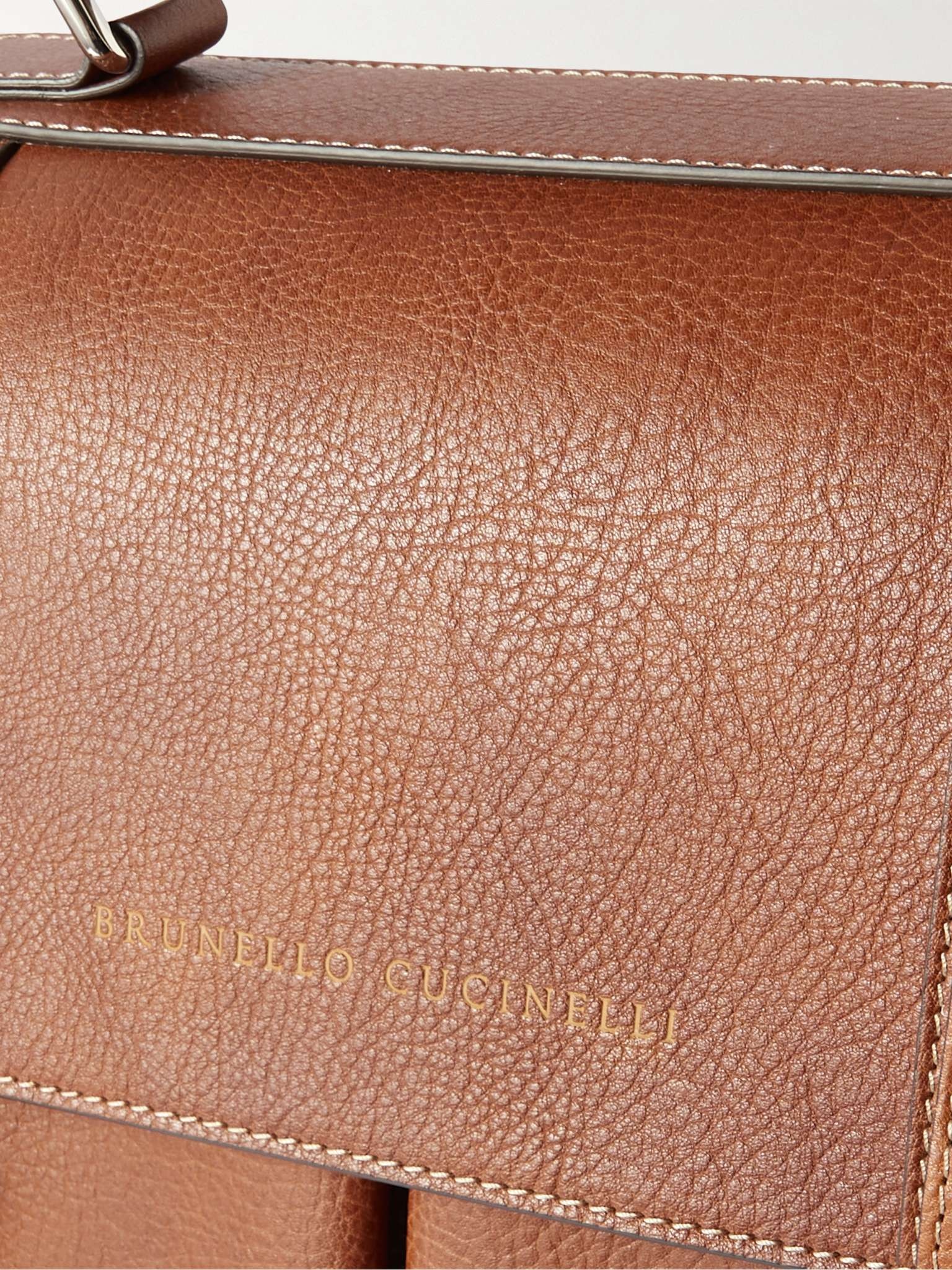 Full-Grain Leather Briefcase - 5