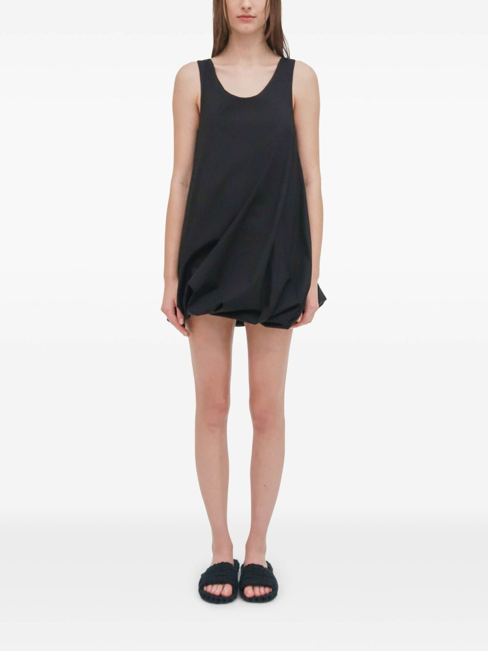 twisted-hem mini dress - 4