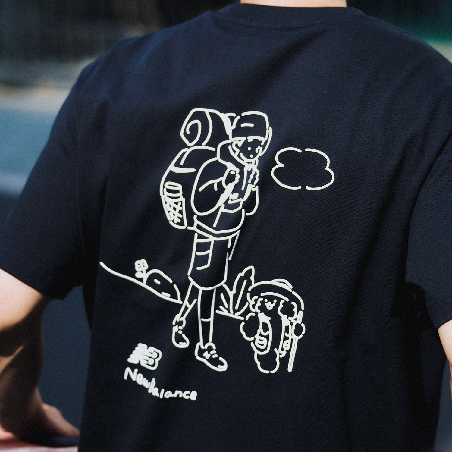 New Balance Hiking Graphic T-Shirt 'Black' AMT42339-BK - 8