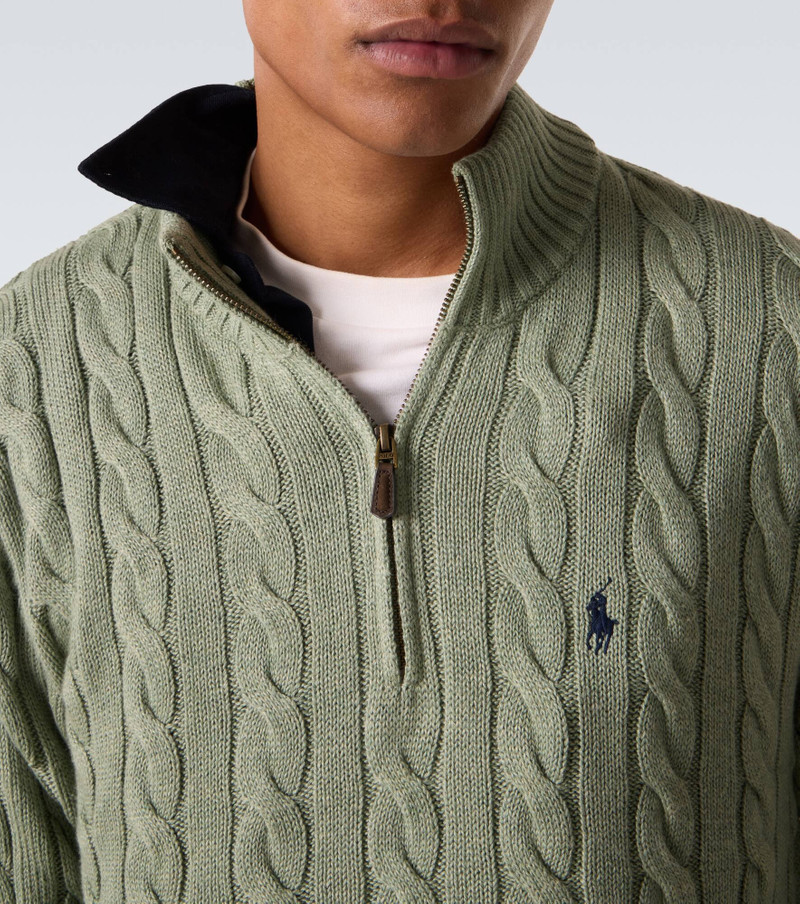 Cable-knit cotton sweater 6