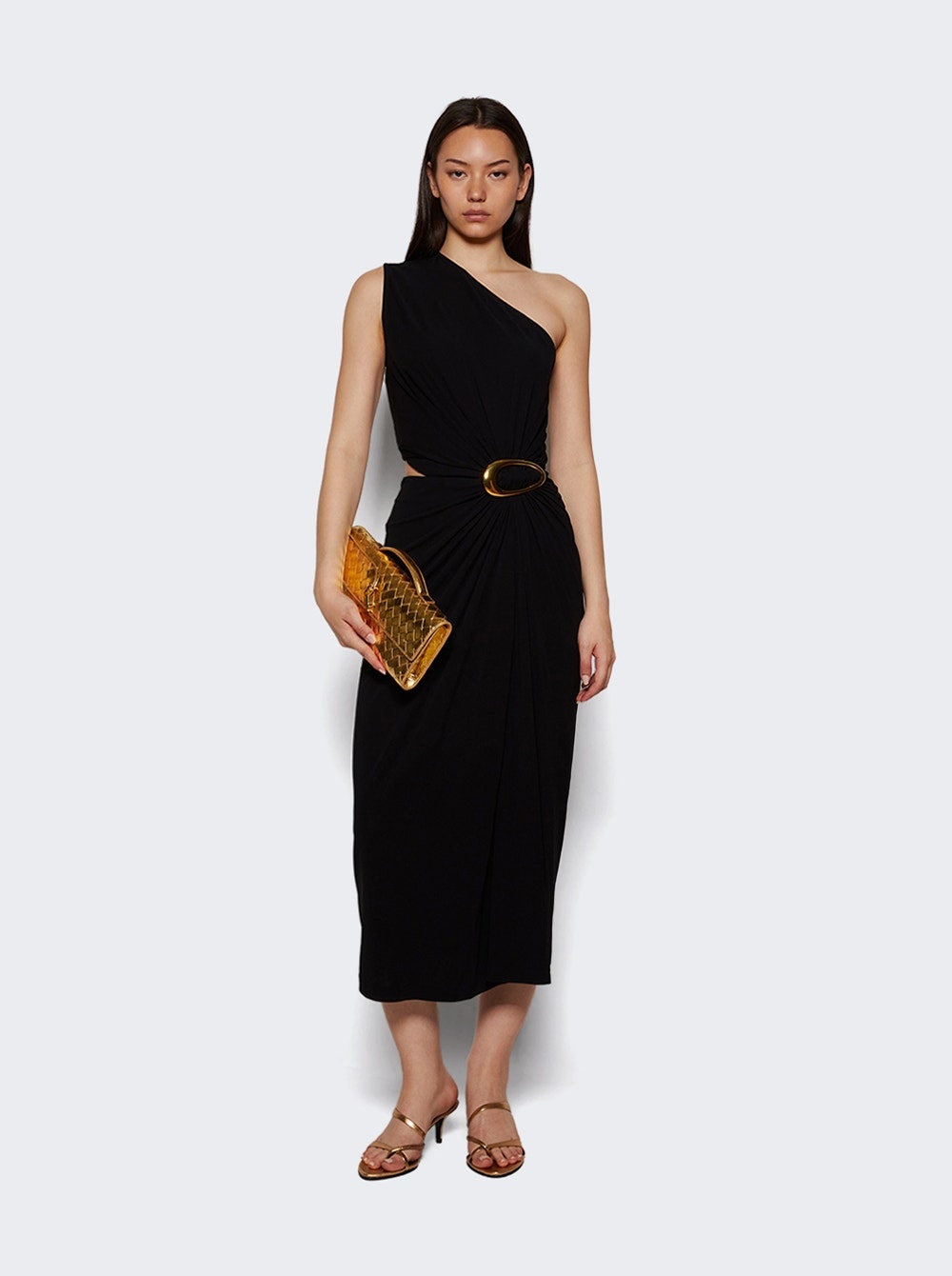 Crepe Viscose Jersey Dress Black - 5