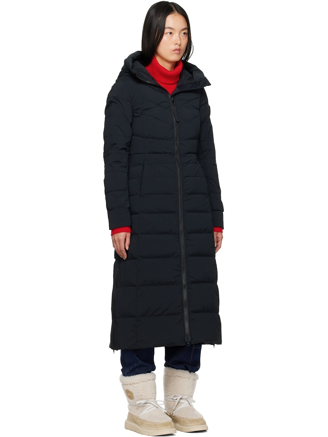 Black 'Black Label' Clair Down Coat - 2