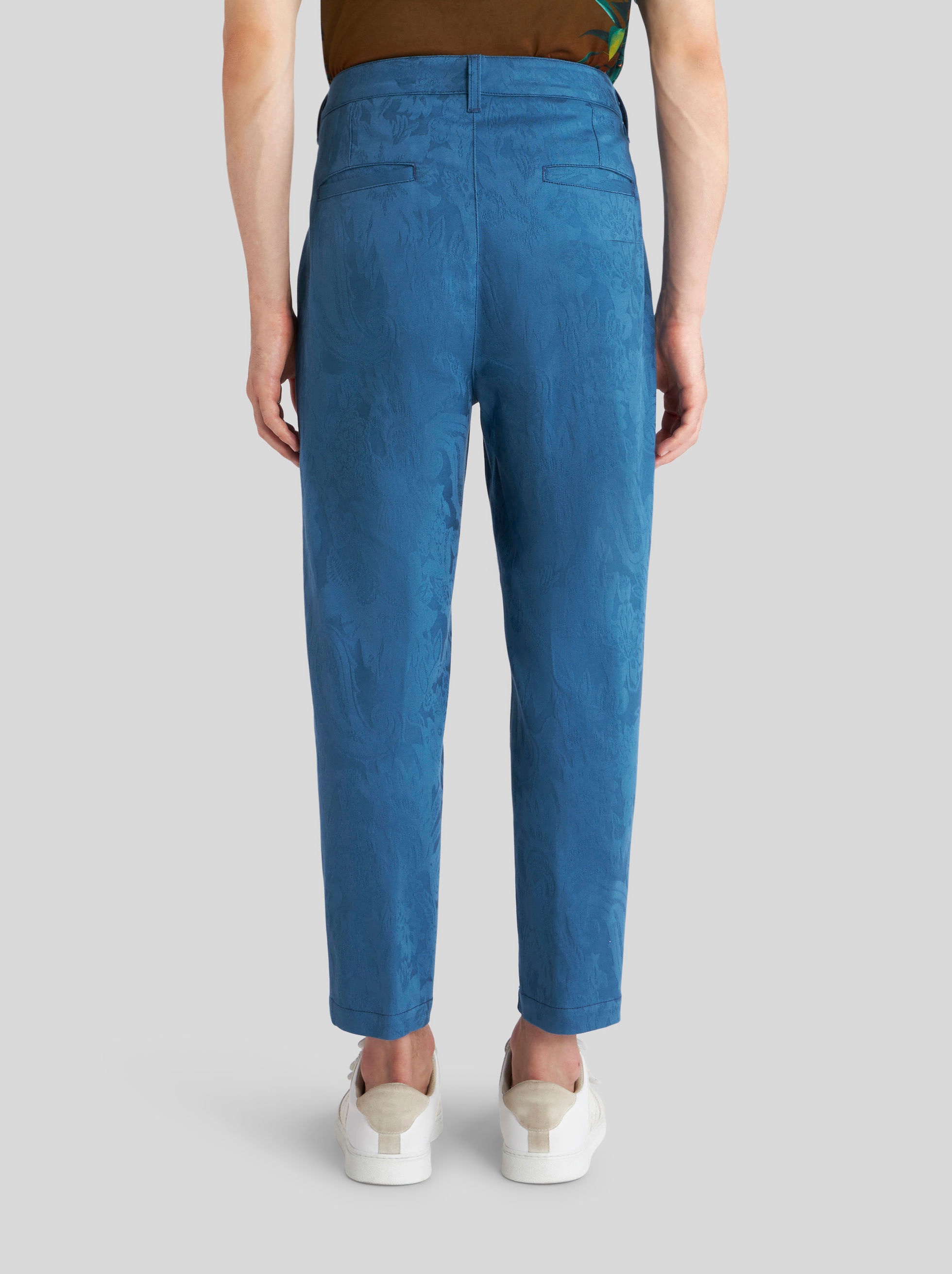 TAILORED PAISLEY JACQUARD TROUSERS - 4