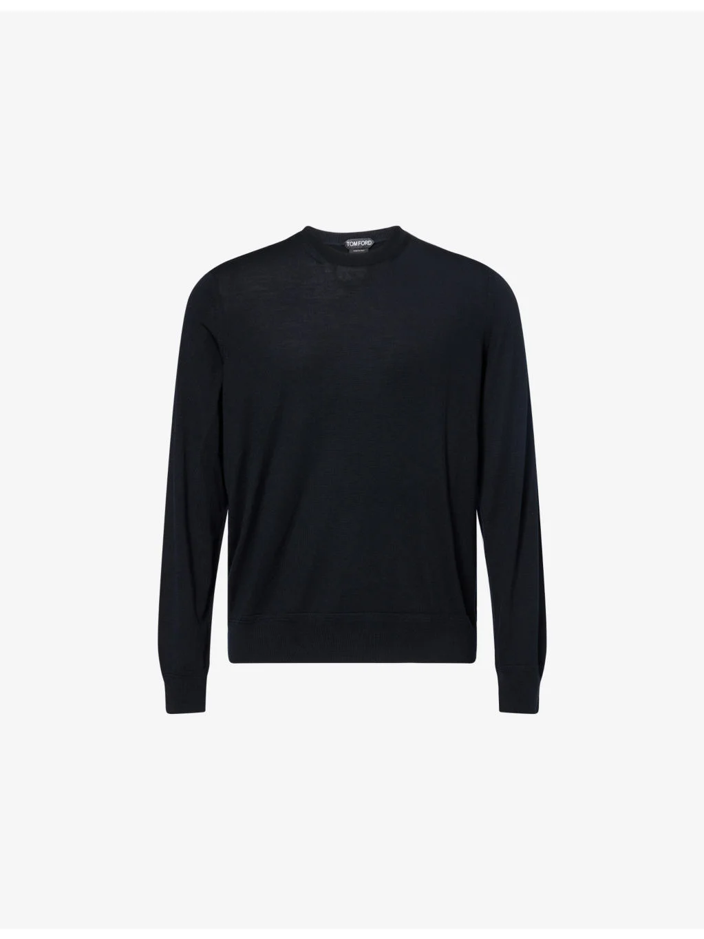 Crewneck Long-Sleeve Wool Jumper - 1