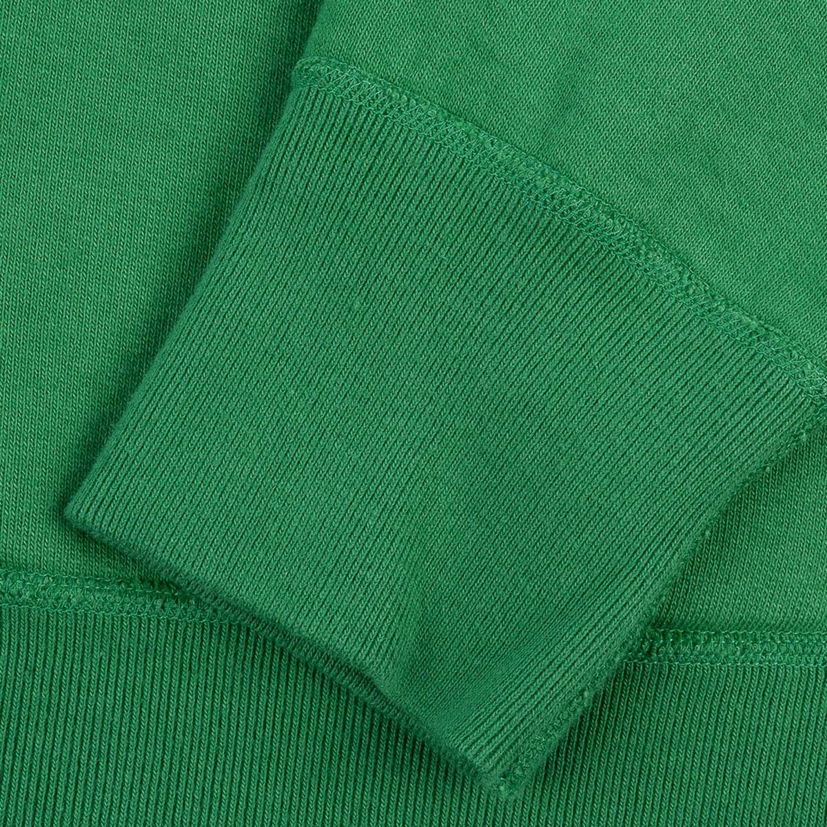 IHSW-76L-GRN Printed 14oz Ultra Heavyweight Loopwheel Cotton Zippered Hoodie - Green - 11