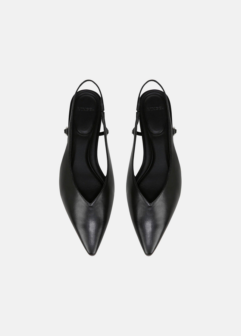 Ines Leather Slingback Flat 4