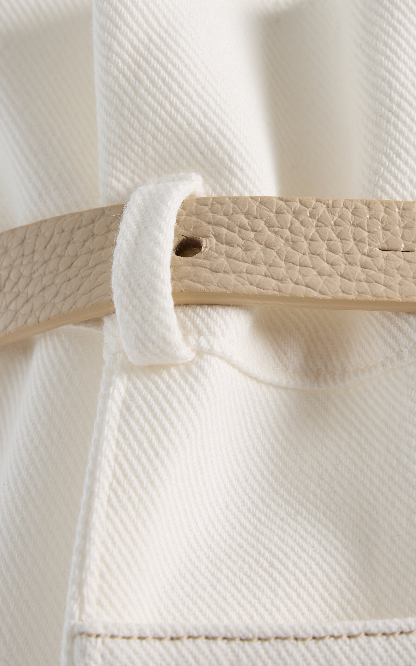 Rigid High-Rise Square Jeans ivory - 2