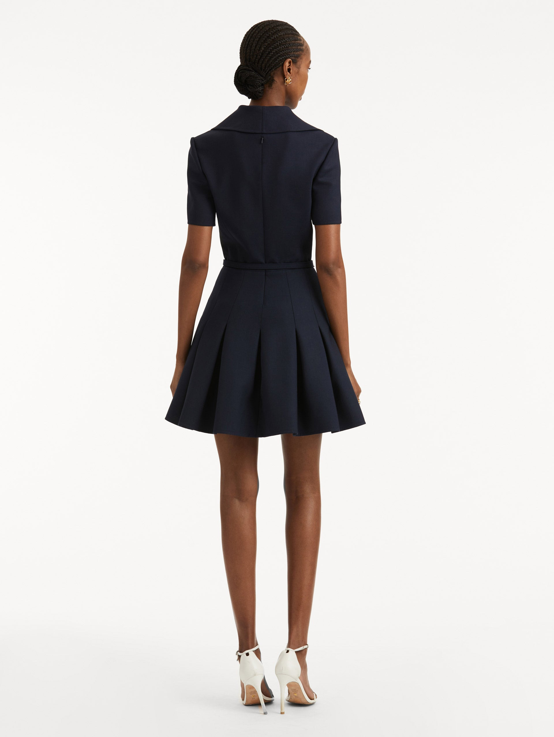 ZIPPER COLLAR MINI DRESS - 3