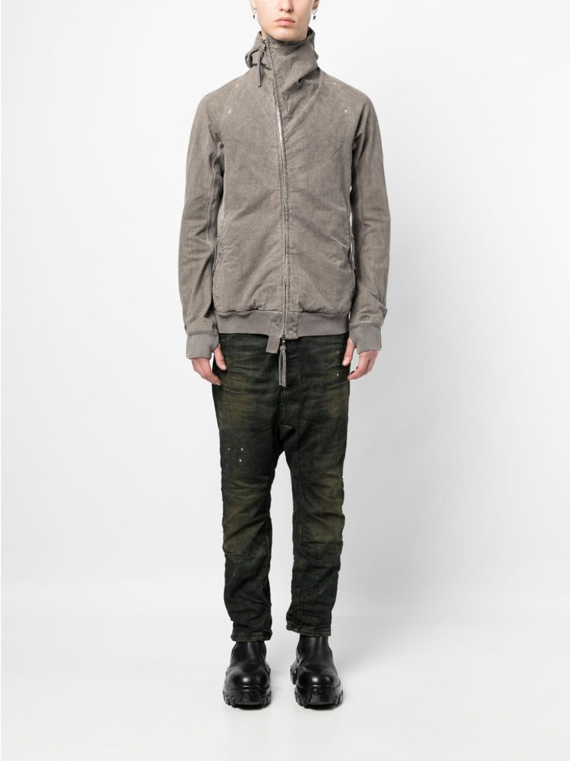 Boris Bidjan Saberi asymmetric-front straight-leg jeans outlook