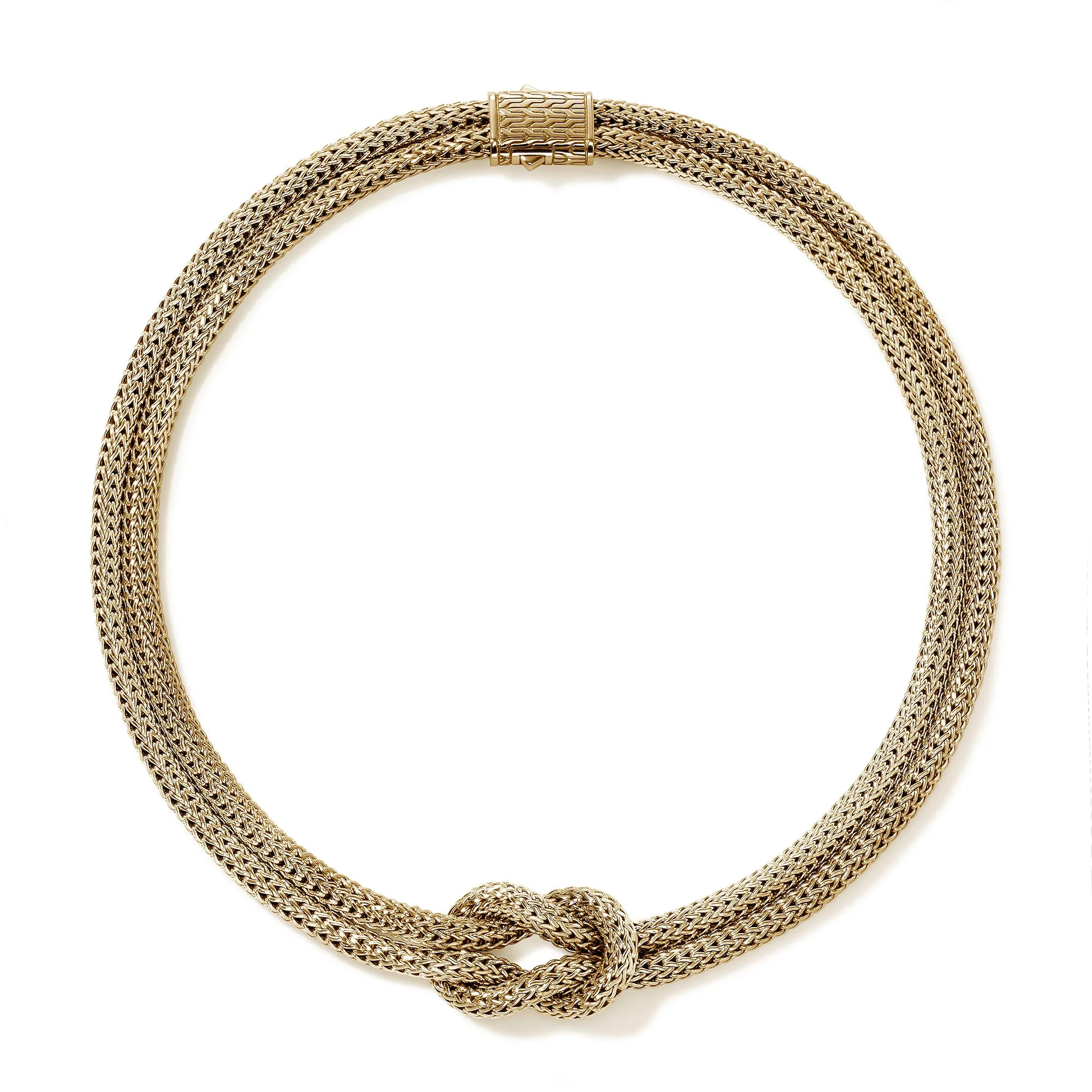 Love Knot Necklace, Gold, 10MM - 1