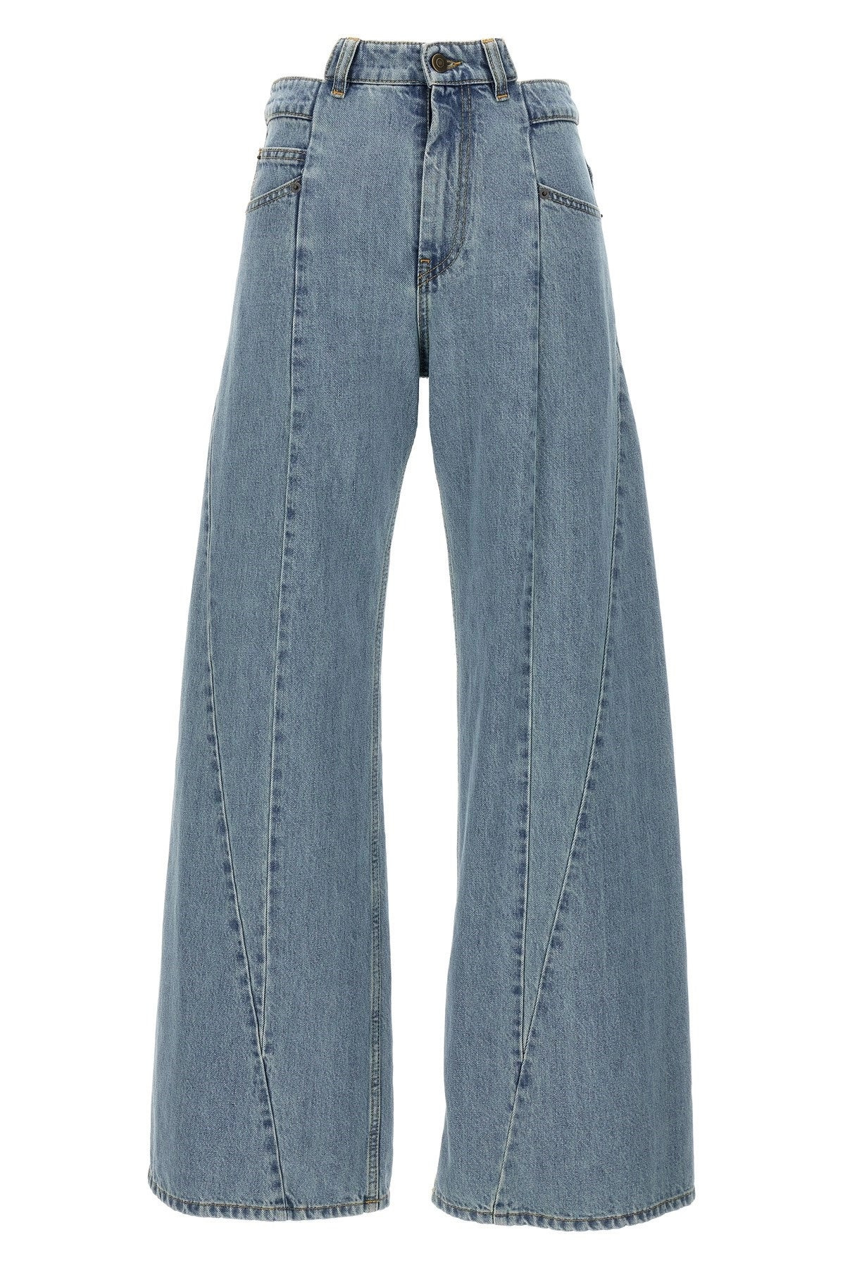 Maison Margiela Women Jeans Asymmetrical Waist - 1