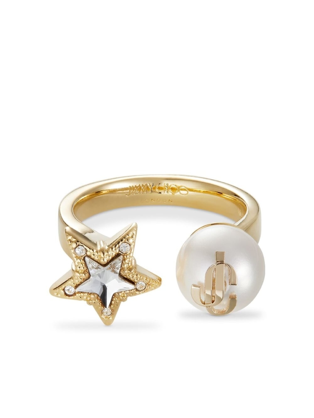 debossed-logo adjustable ring - 1