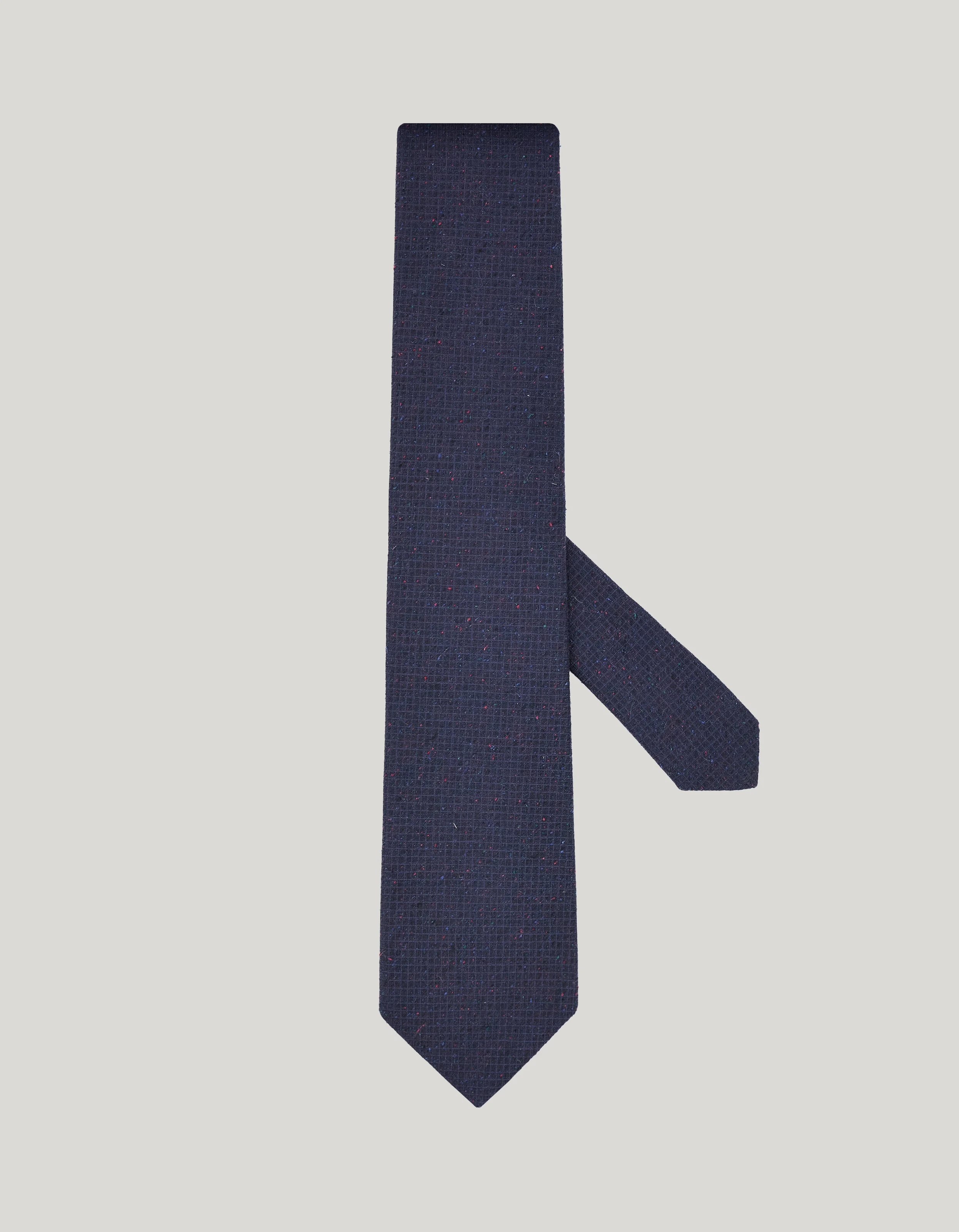 BLUE SILK PATTERNED TIE - 1