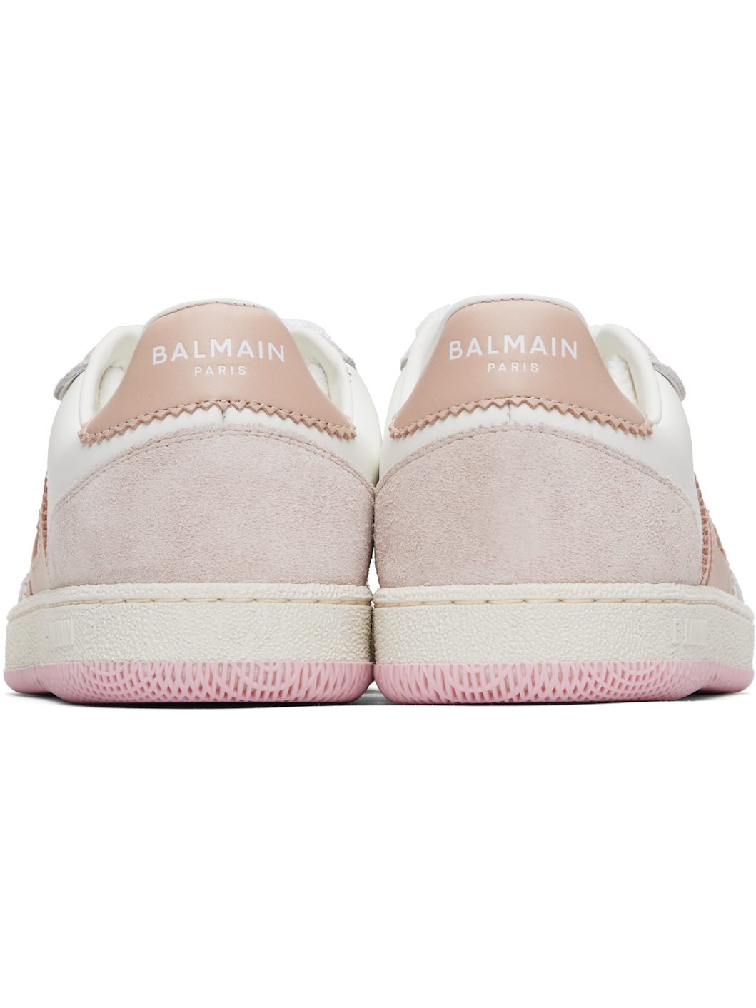 White & Pink Swan Sneakers - 2
