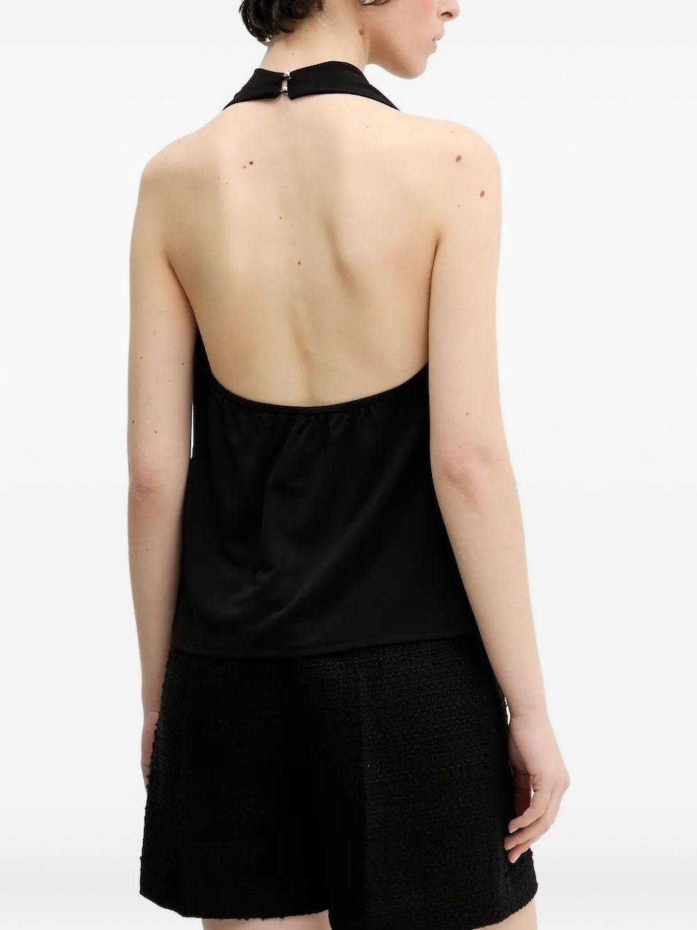 cowl-neck sleeveless top - 2