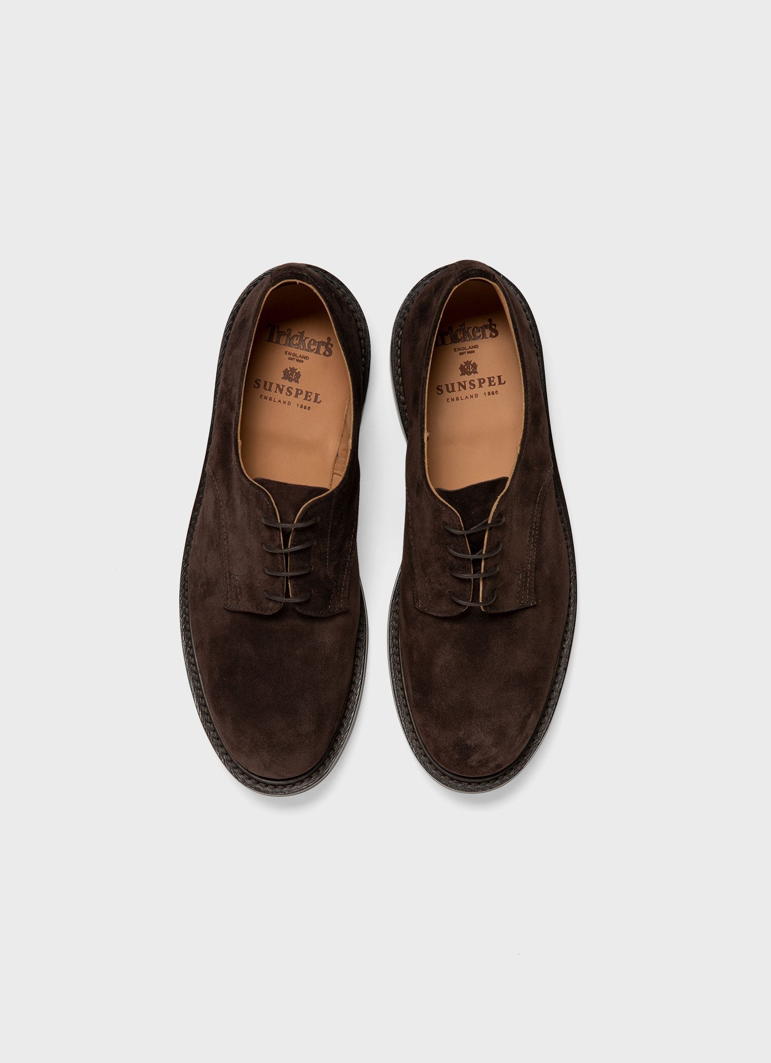 Sunspel and Trickers Suede Derby Shoe - 4