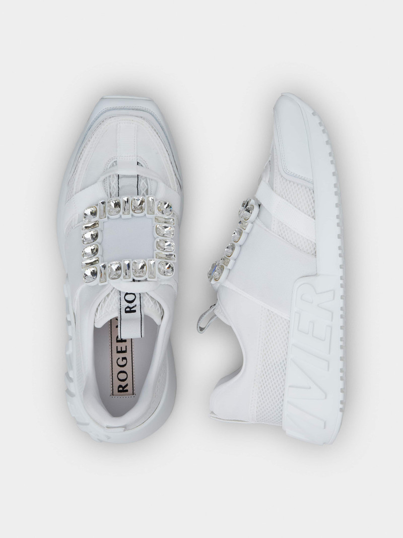 Viv' Go Rhinestone Buckle Sneakers in Technical Fabrics 6