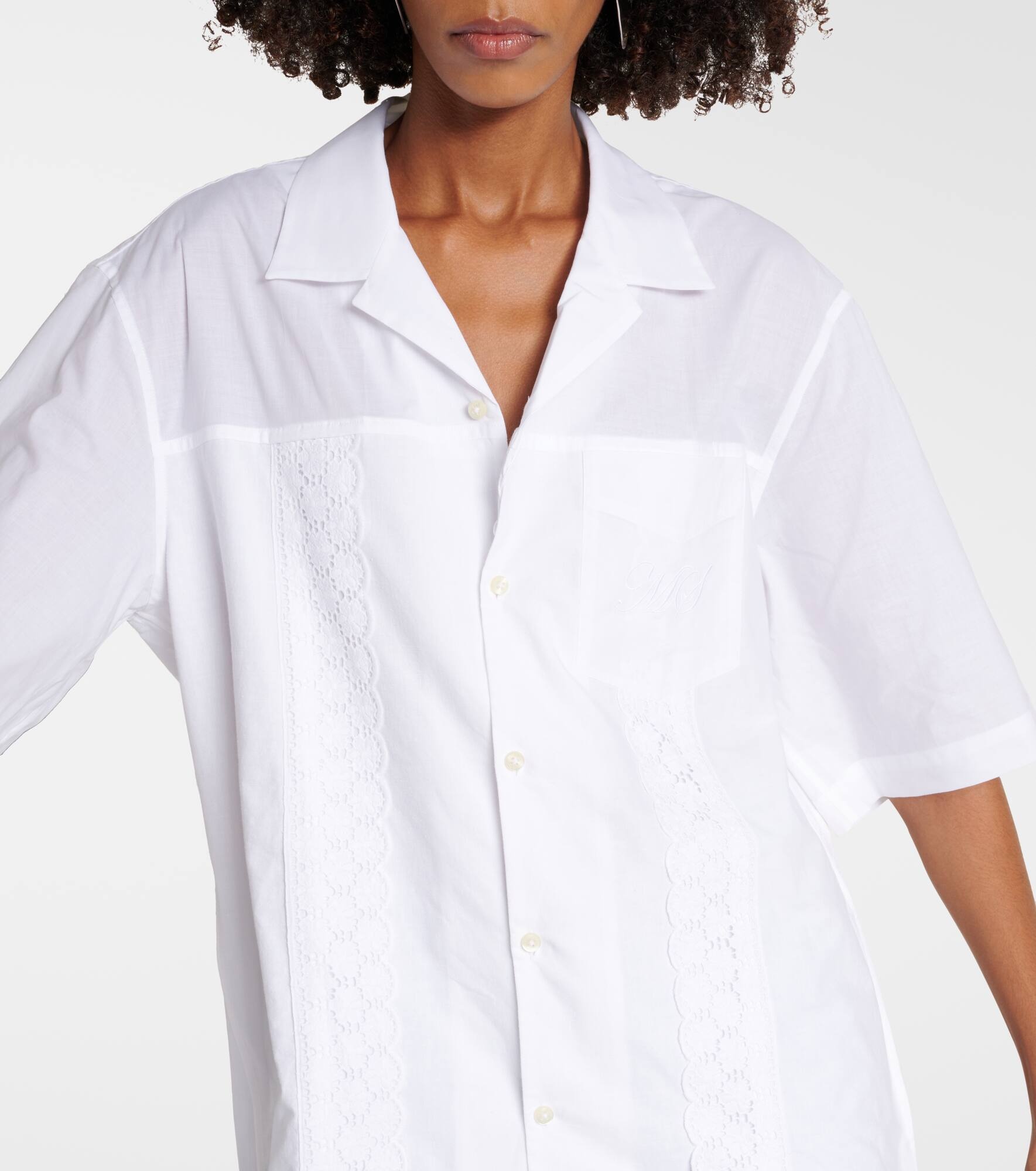 Regenerated Household cotton bowling shirt - 5