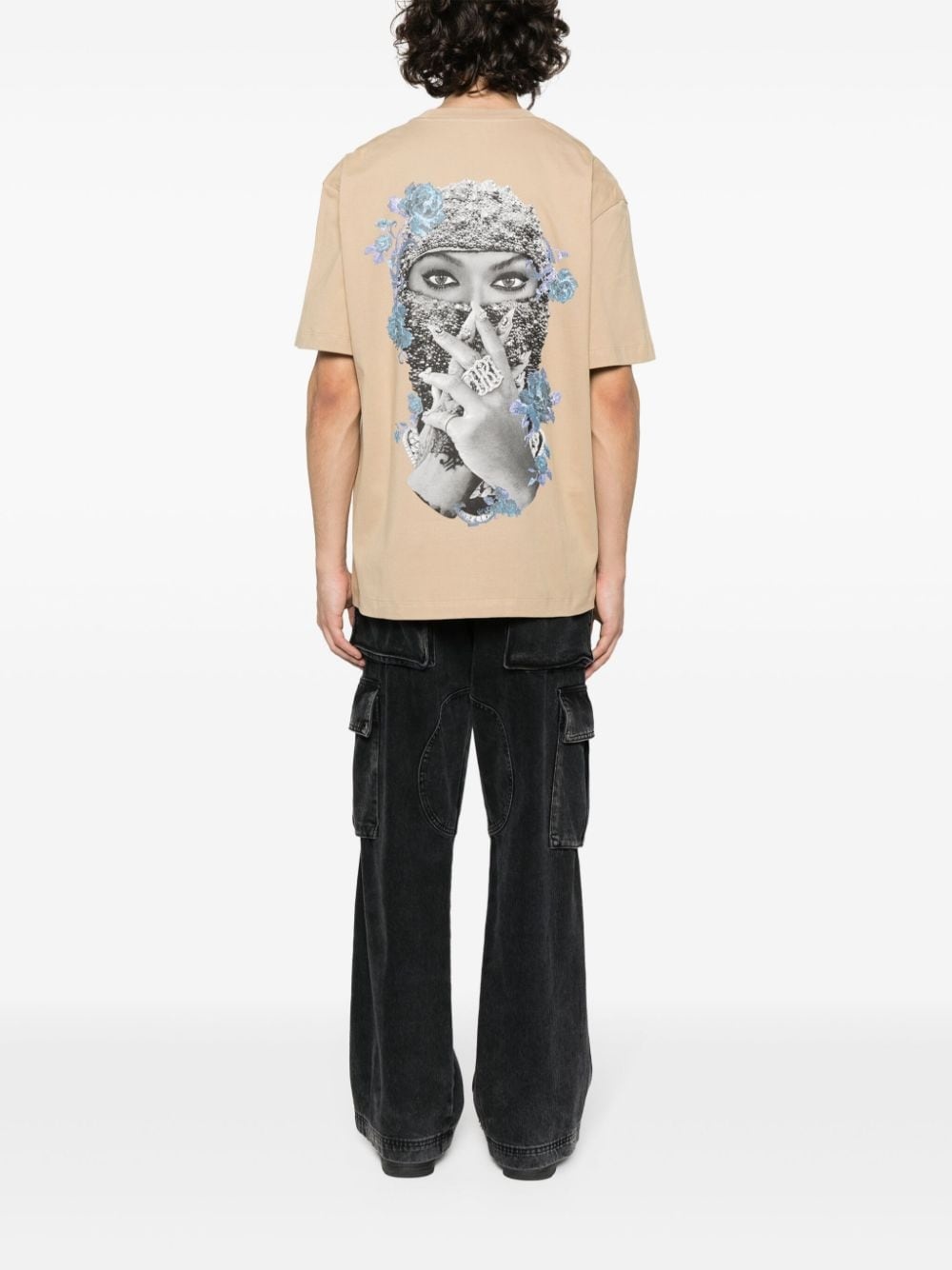 Black Pearl Roses printed T-shirt - 2