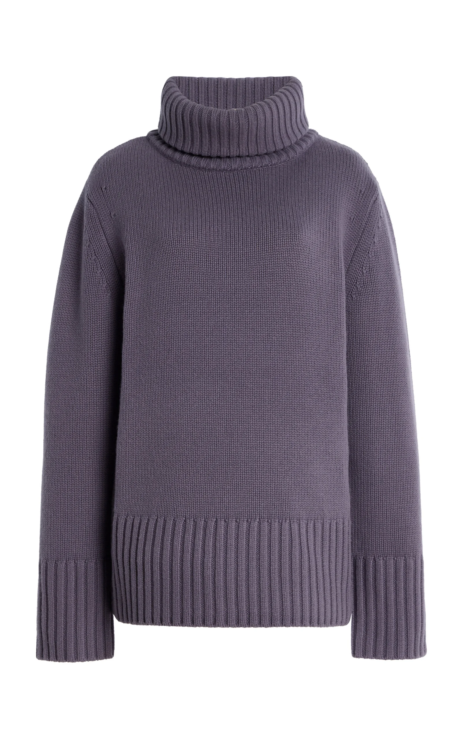 Oversized Cashmere Sweater purple - 1