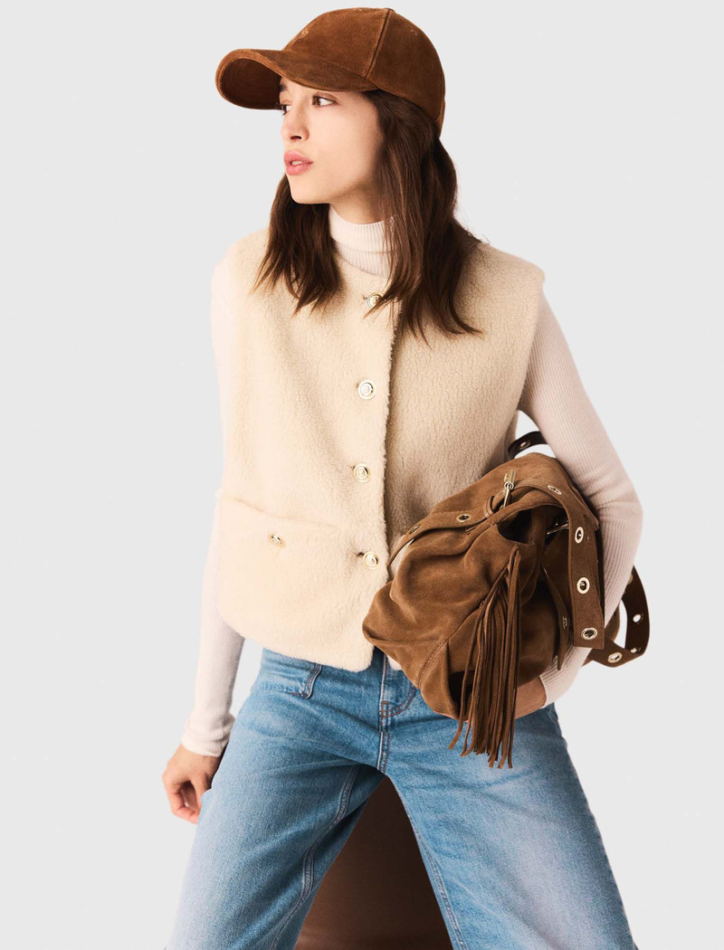 Short sleeveless puffer jacket 6