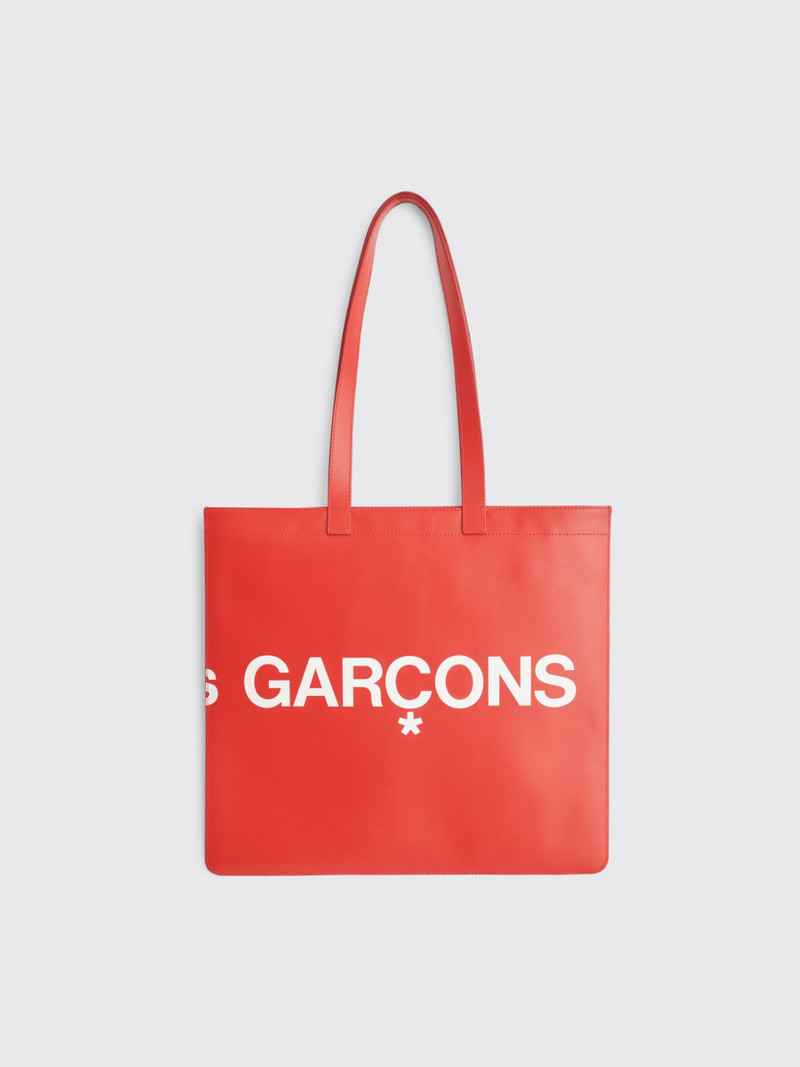Comme Des Garçons COMME DES GARÇONS WALLET HUGE LOGO LEATHER BAG RED outlook