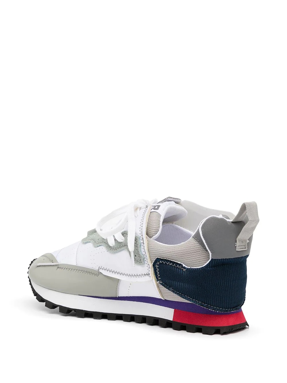 logo colour-block sneakers - 3