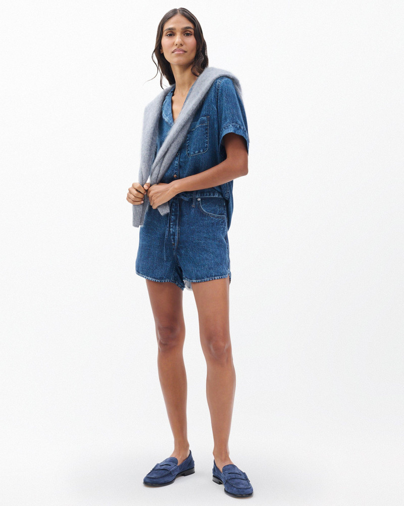 Miramar Short-Sleeve Lounge Shirt Soft Slink 1
