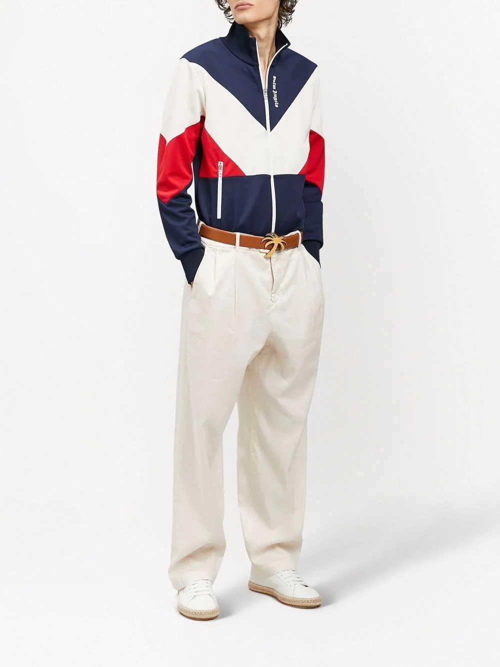 colour-block track jacket - 2