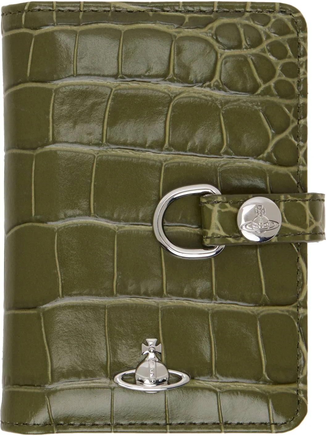 Khaki Vertical Flap Card Holder - 1