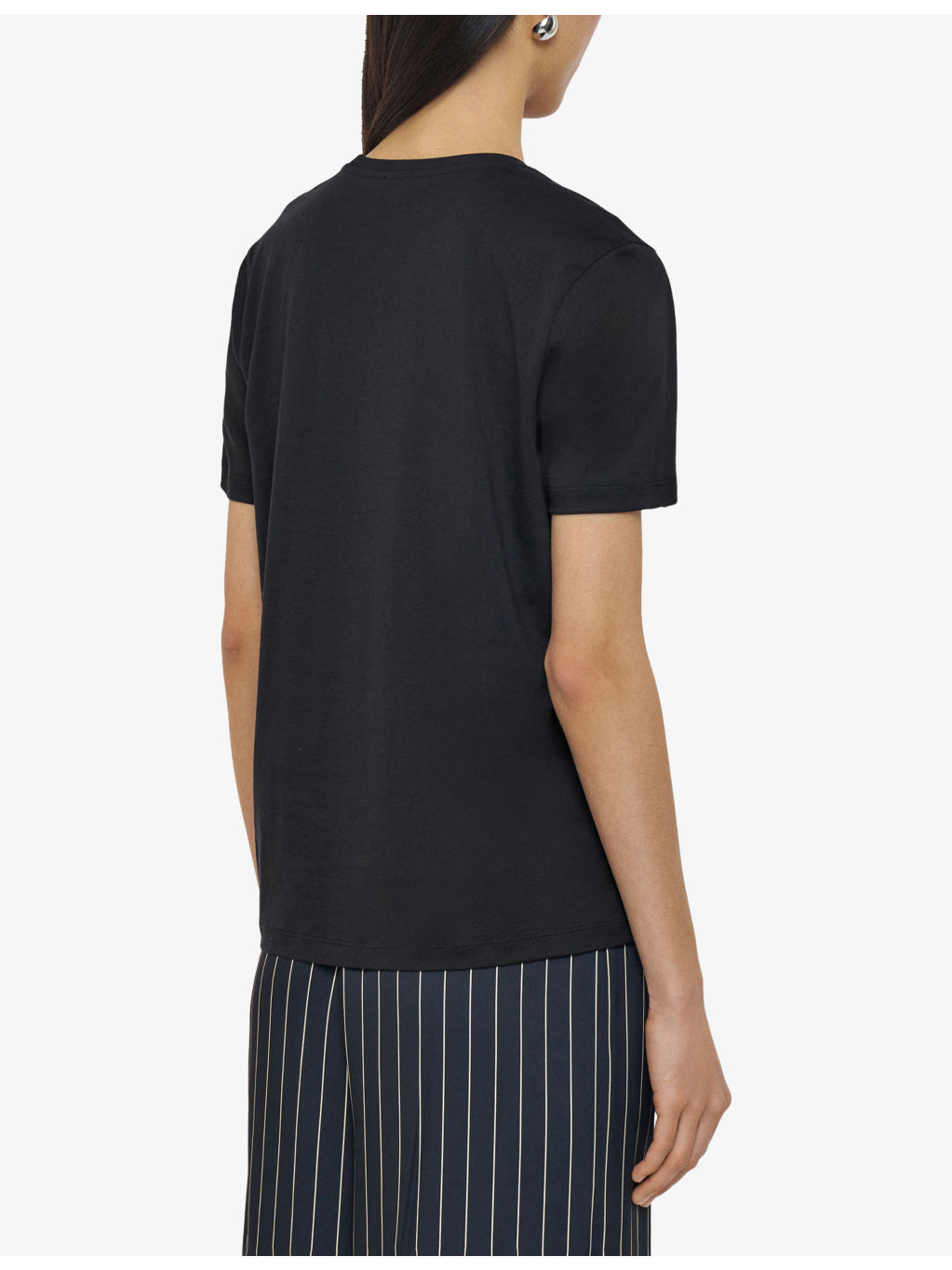 Round-Neck Regular-Fit Cotton and Silk-Blend T-Shirt - 4
