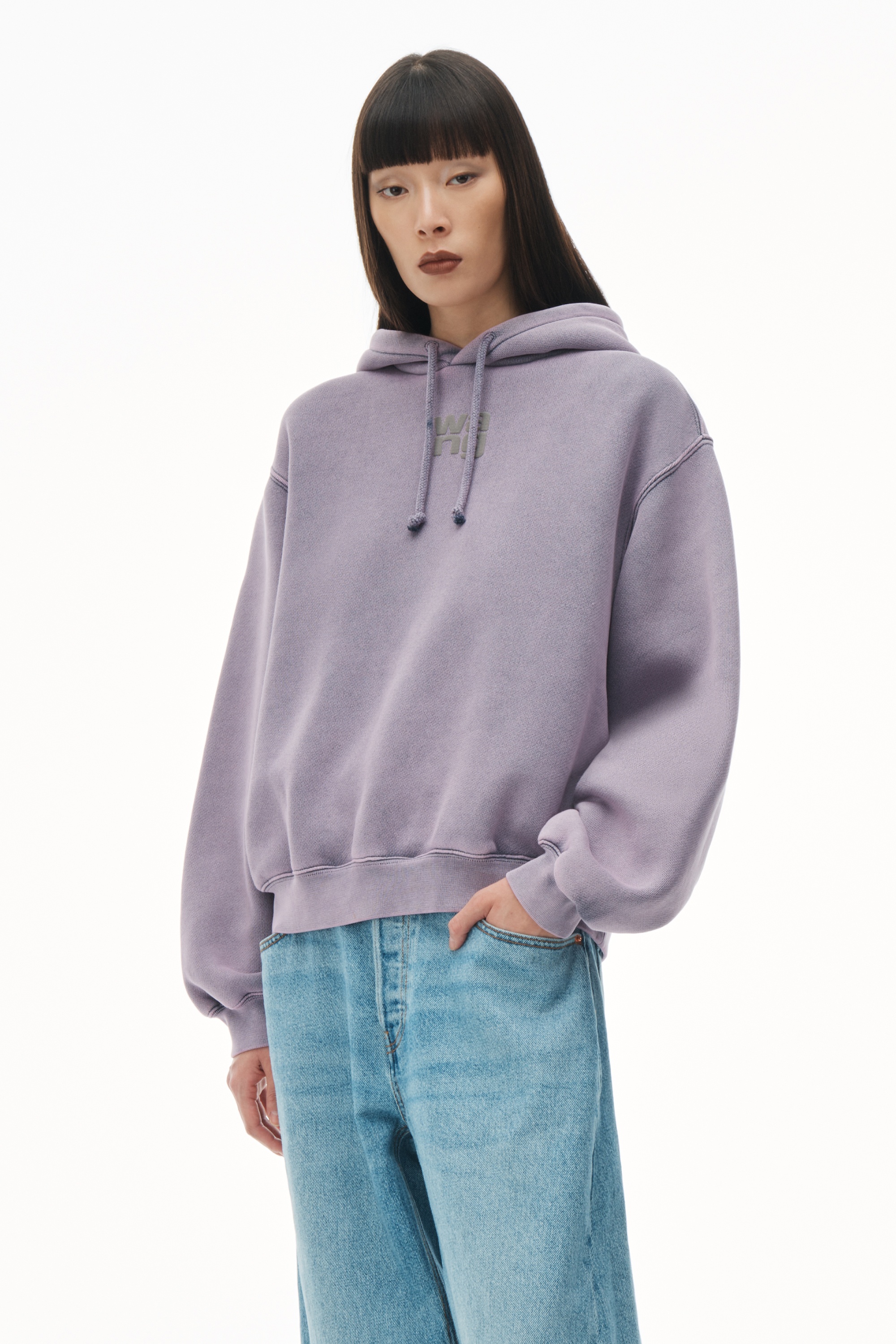 Logo Hoodie in Structured Terry - 2