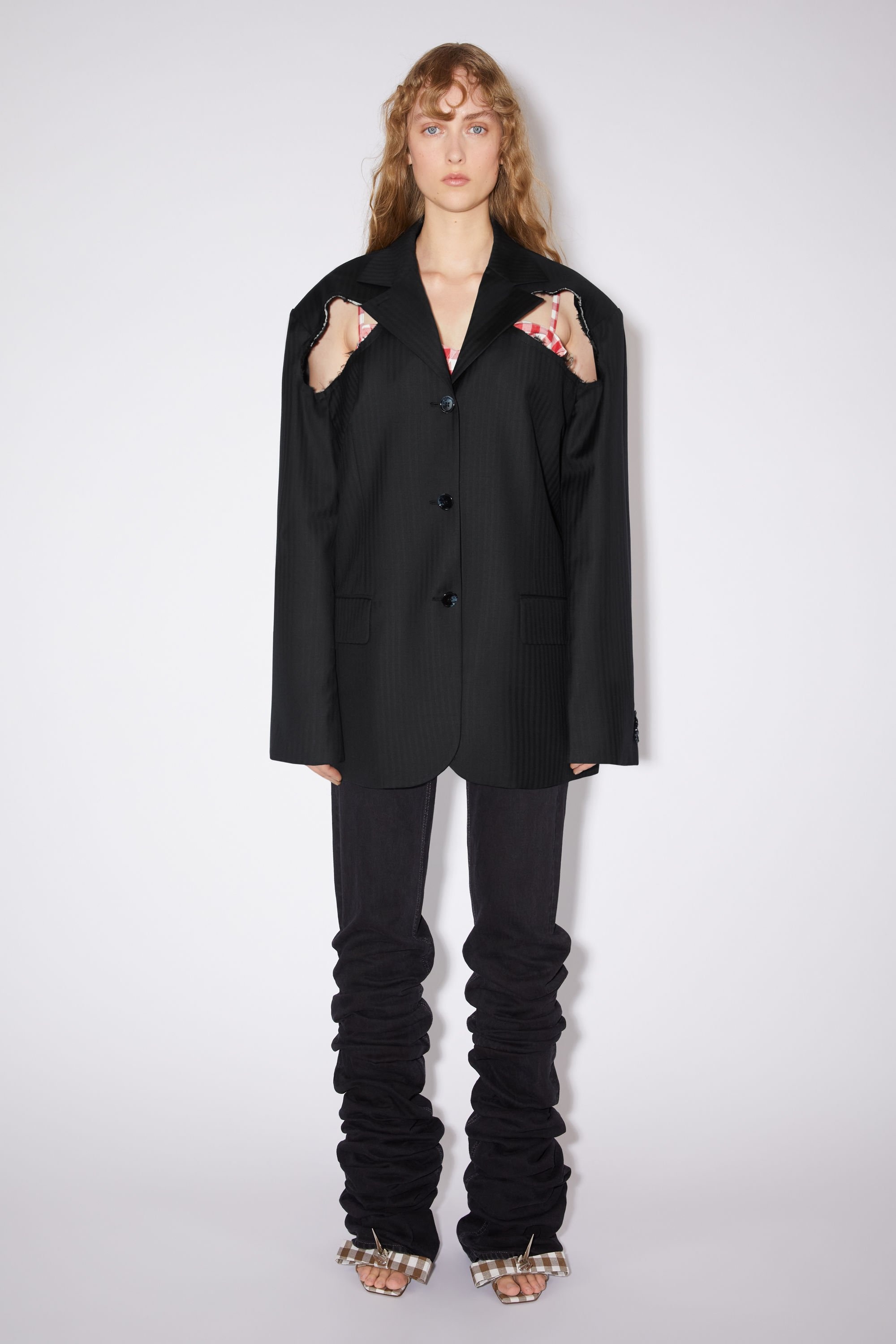 Relaxed fit suit jacket - Black - 2