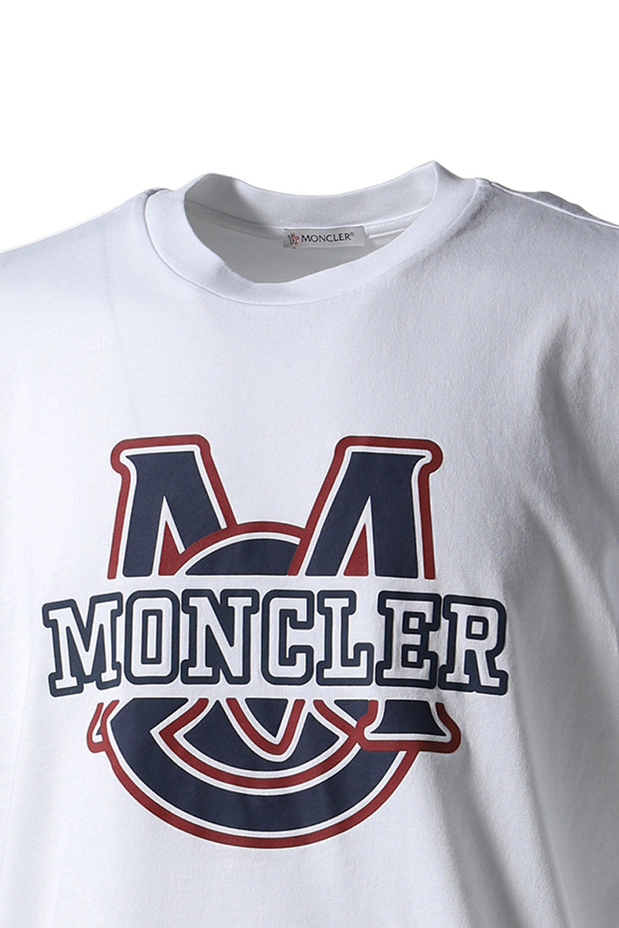 COLLEGE LOGO SS T-SHIRT / WHT - 8