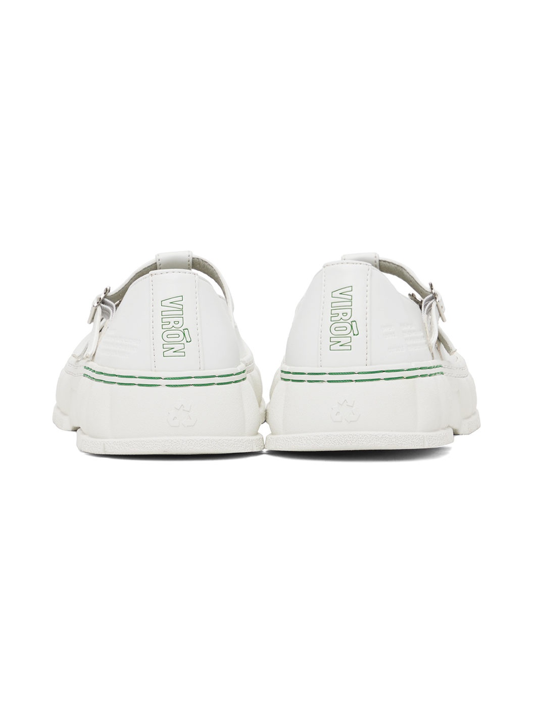 White 2001 Apple Mary Jane Loafers - 2