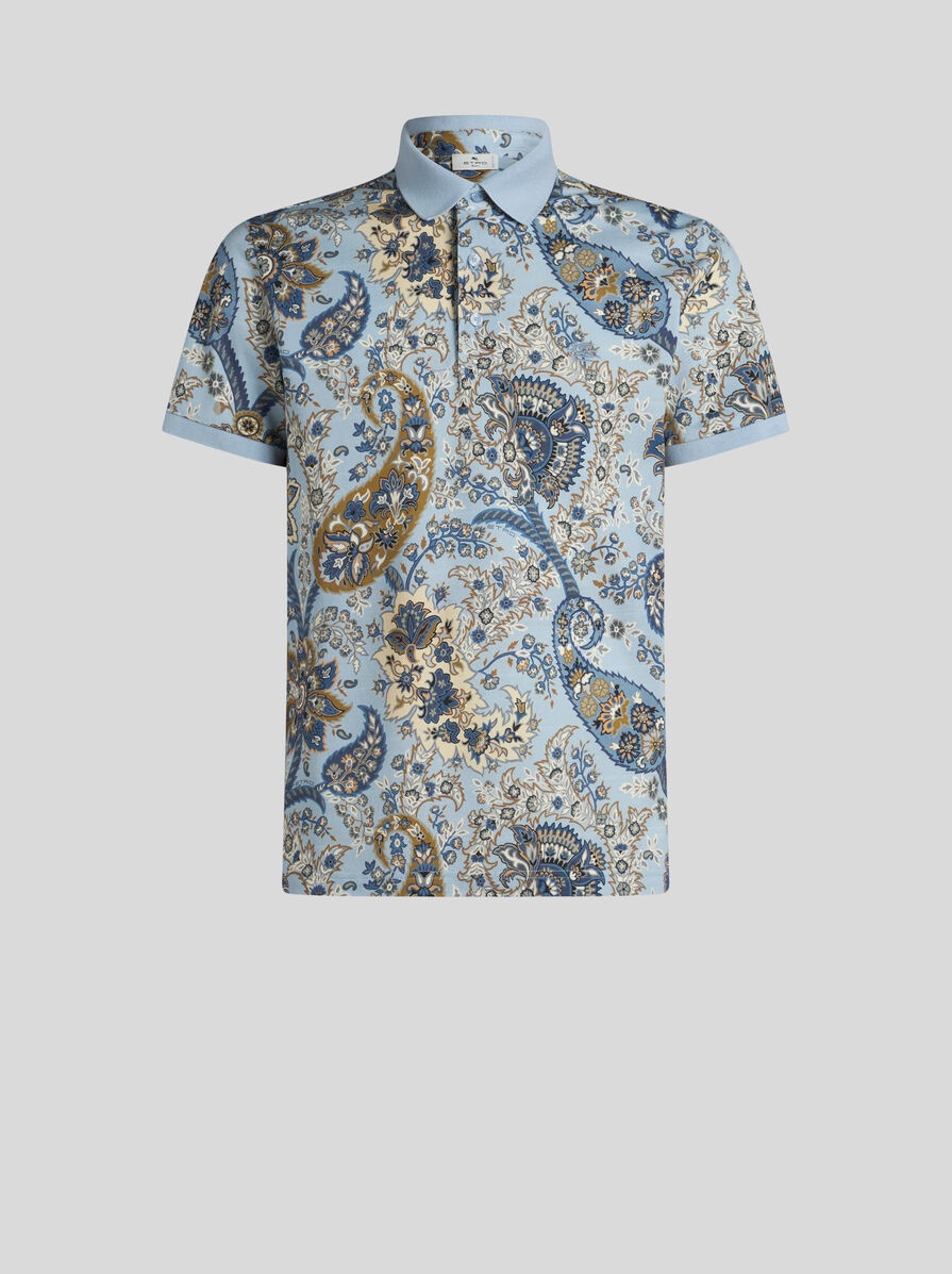 FLORAL PAISLEY POLO SHIRT - 1