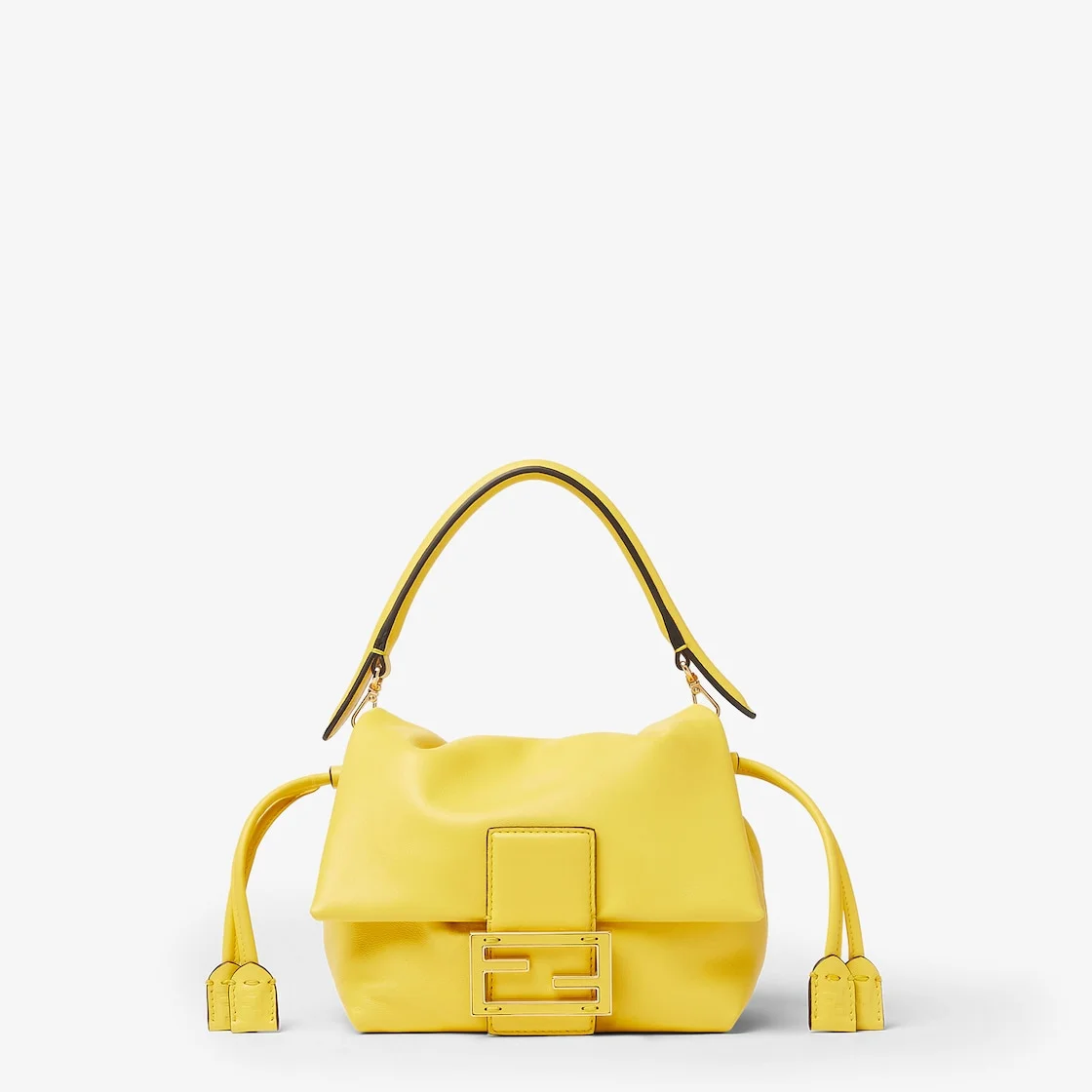 Mamma Baguette Small Broom yellow nappa leather mini-bag - 1