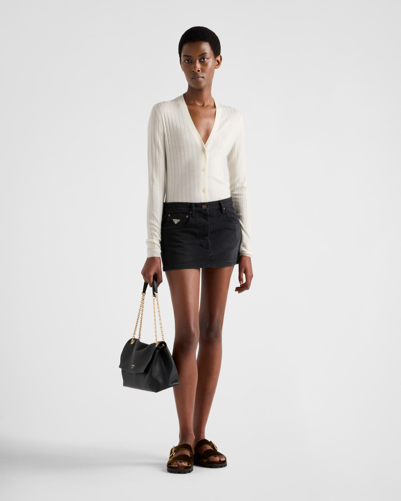Prada Denim miniskirt outlook