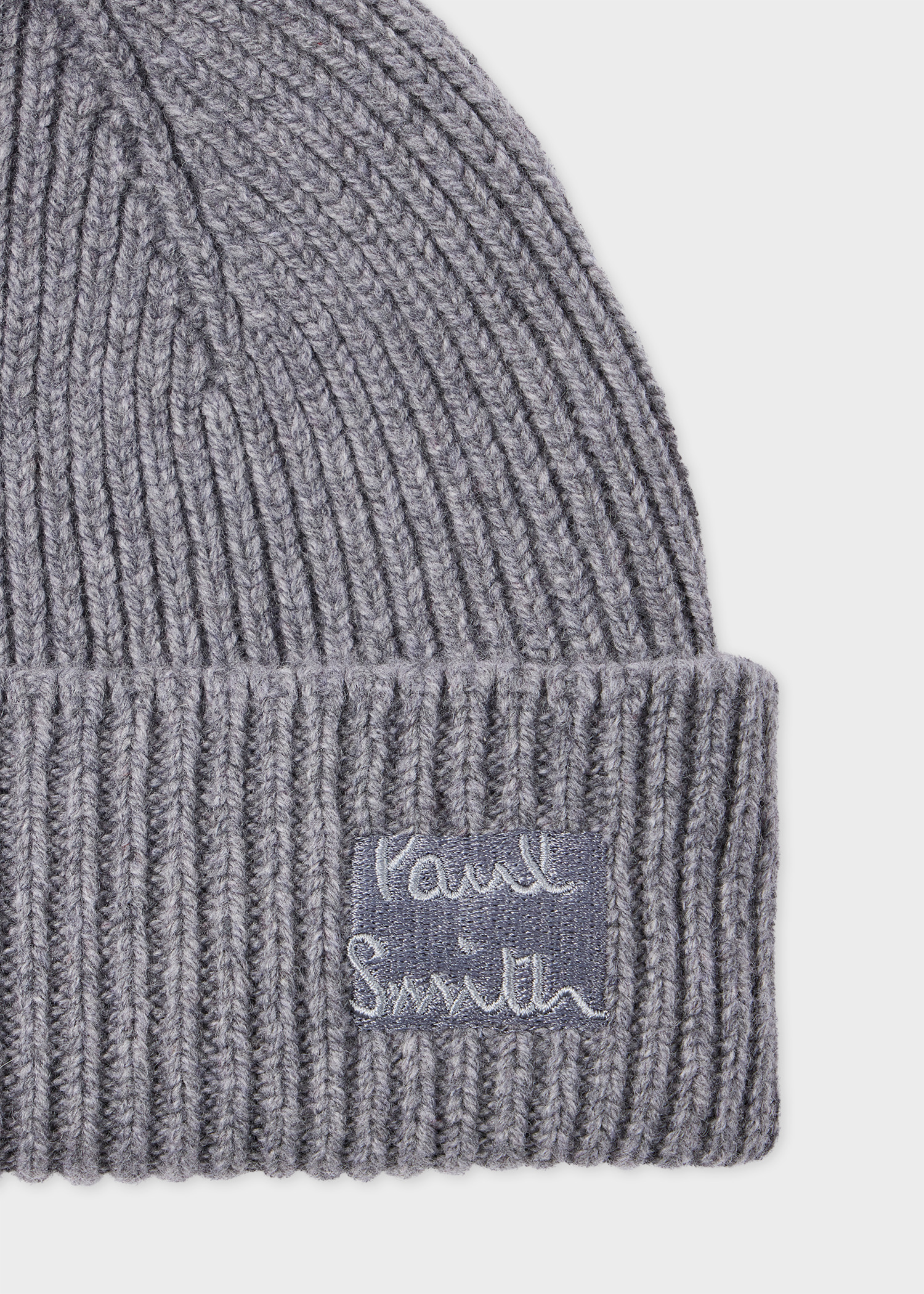 Grey Cashmere-Blend Beanie - 2
