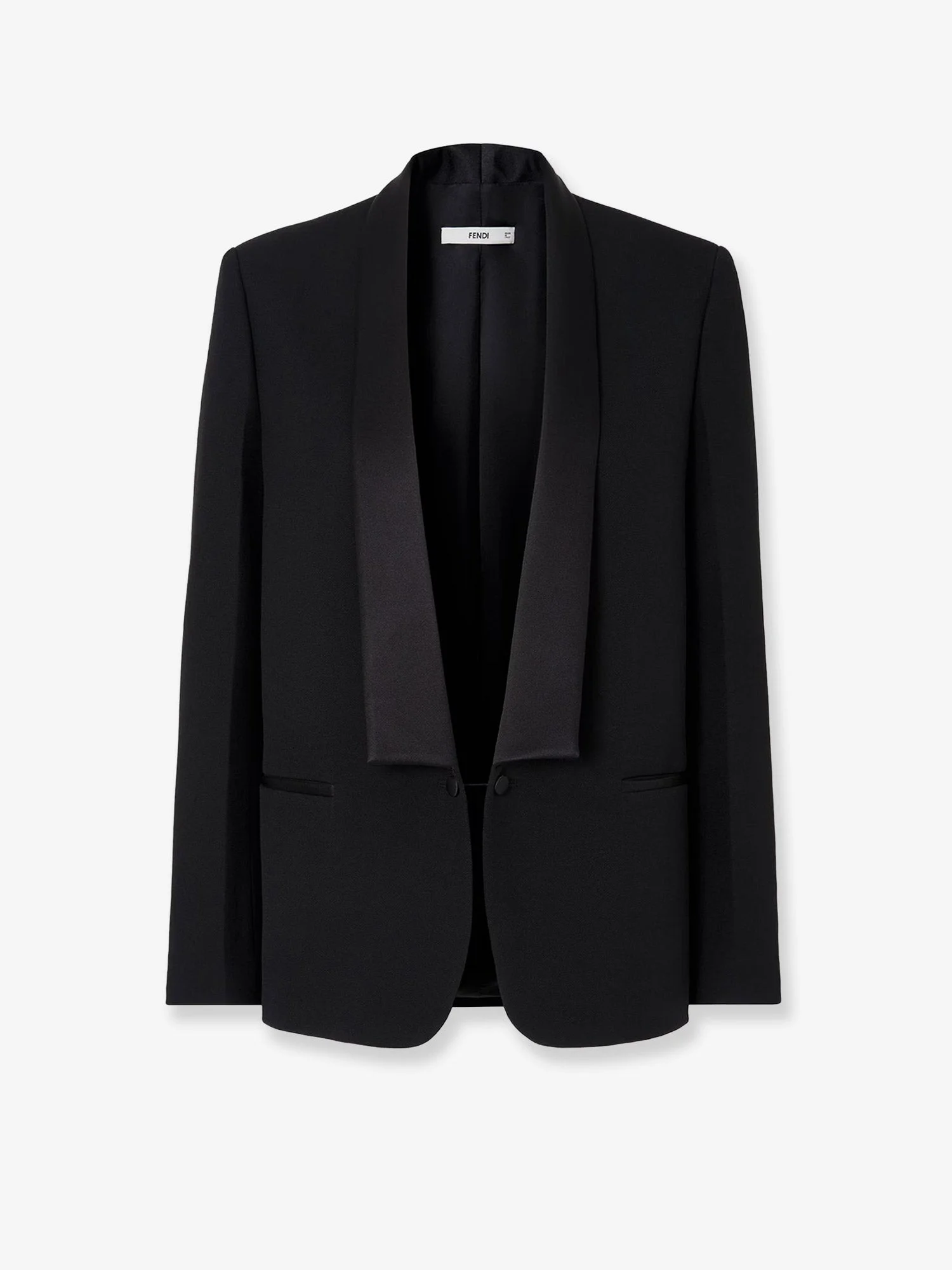 Single-Breasted Virginn Wool Blazer - 1