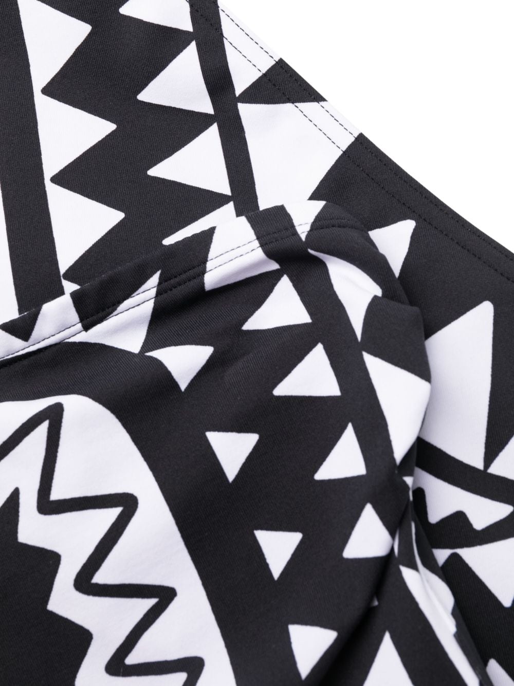 Totem geometric-print strapless swimsuit - 3
