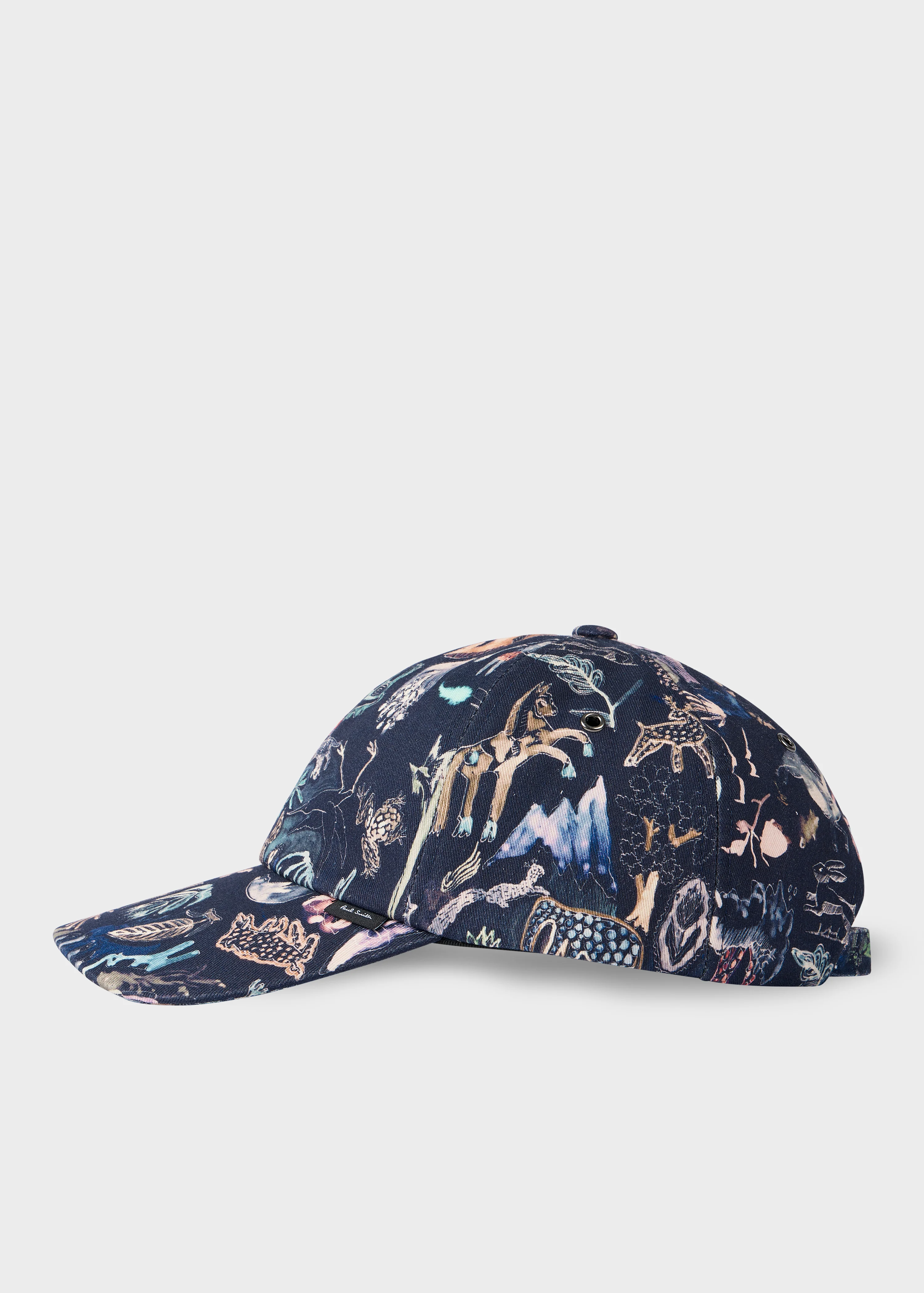 Navy 'Mainline' Print Cap - 1