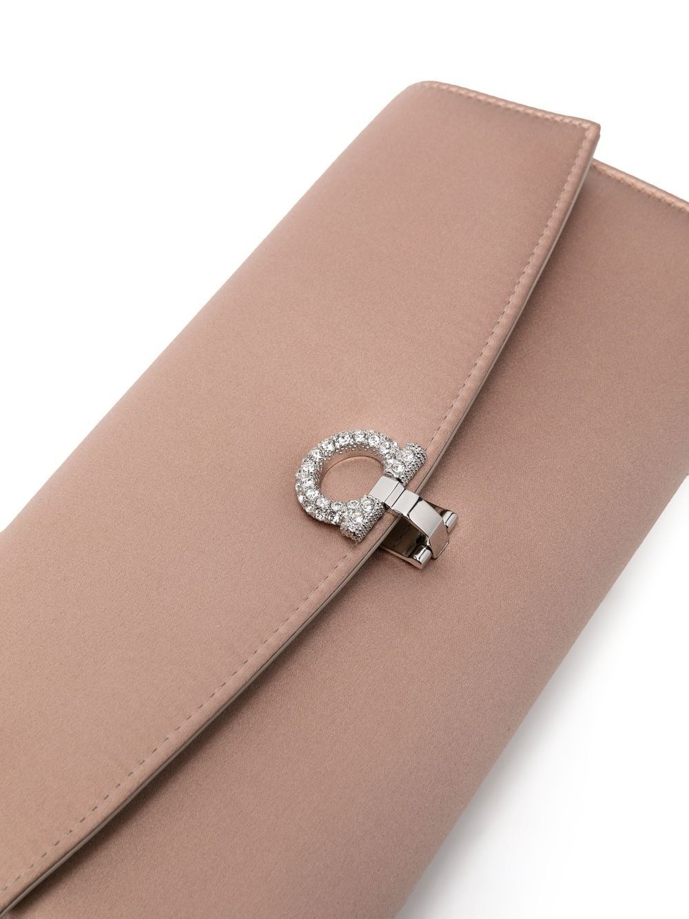 Gancini clasp clutch bag - 5