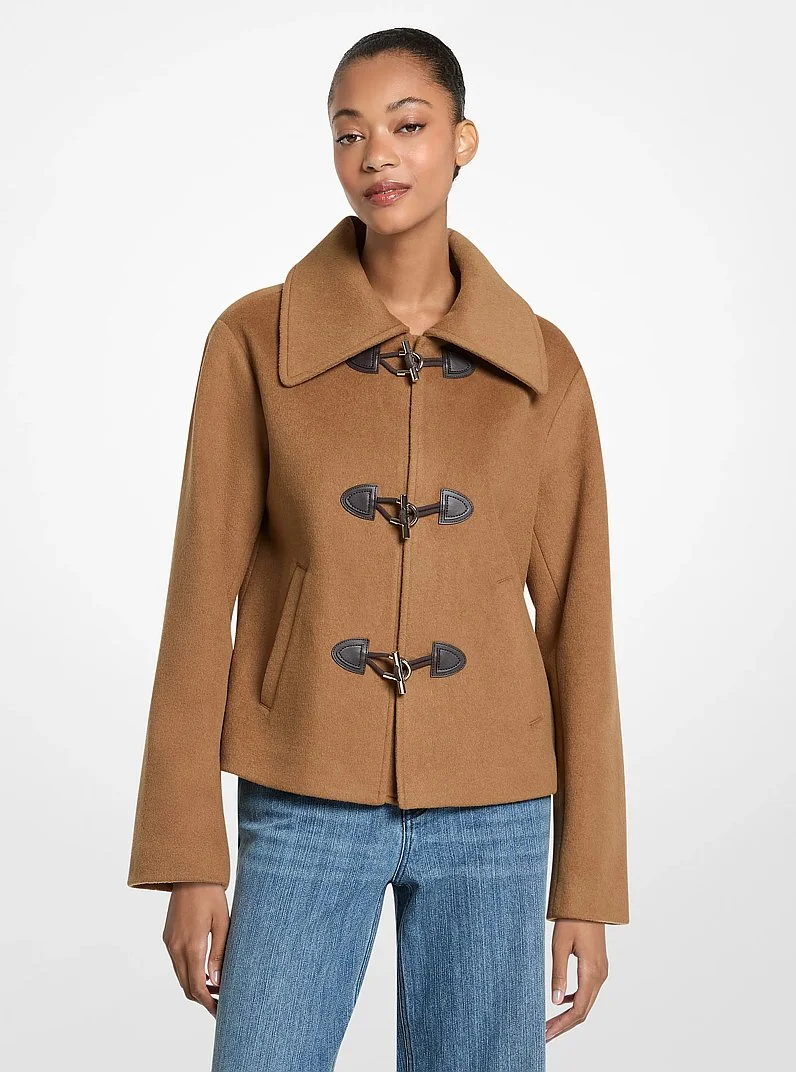 Wool Blend Toggle Jacket - 1