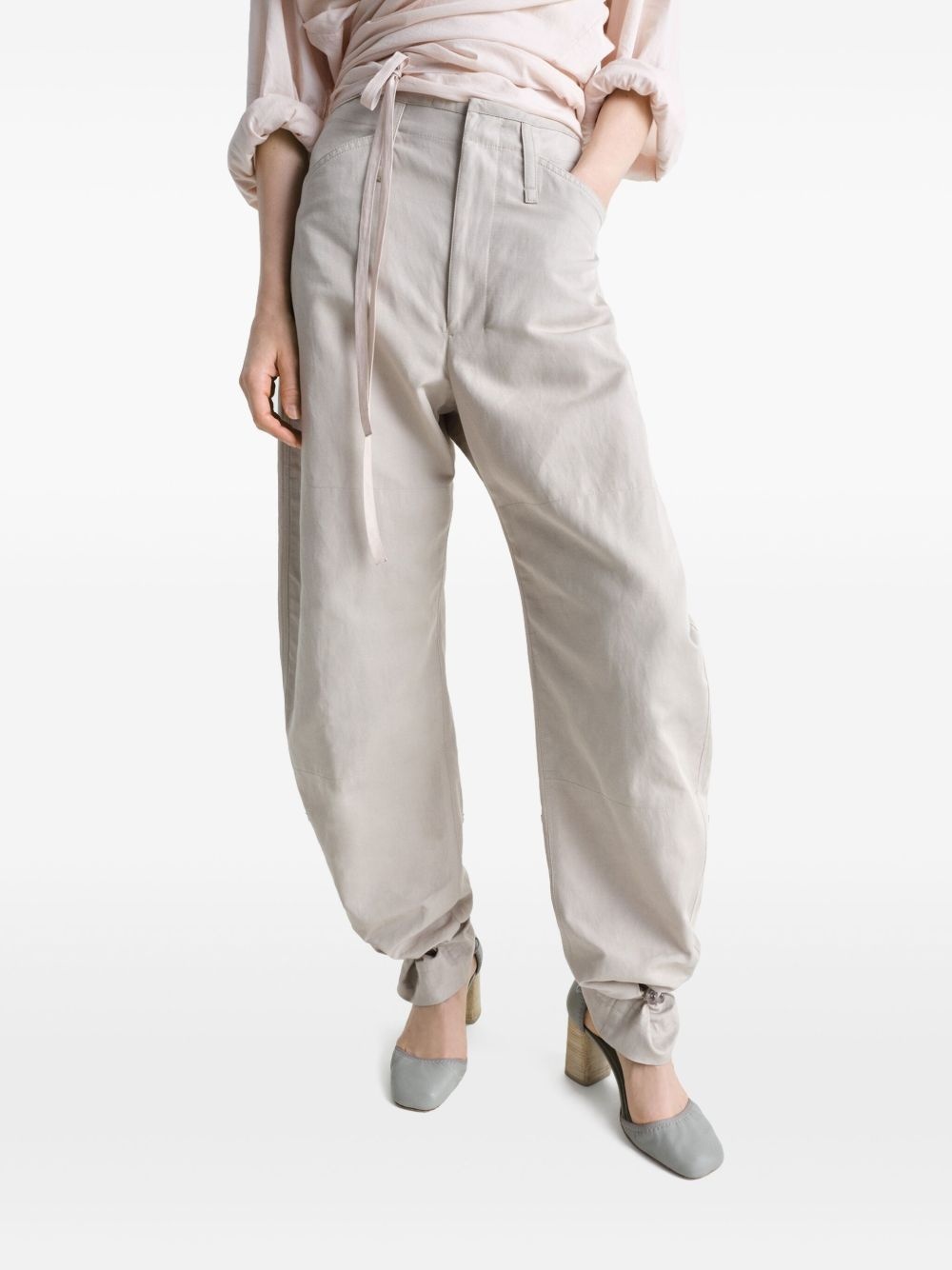 fluid tapered trousers - 4
