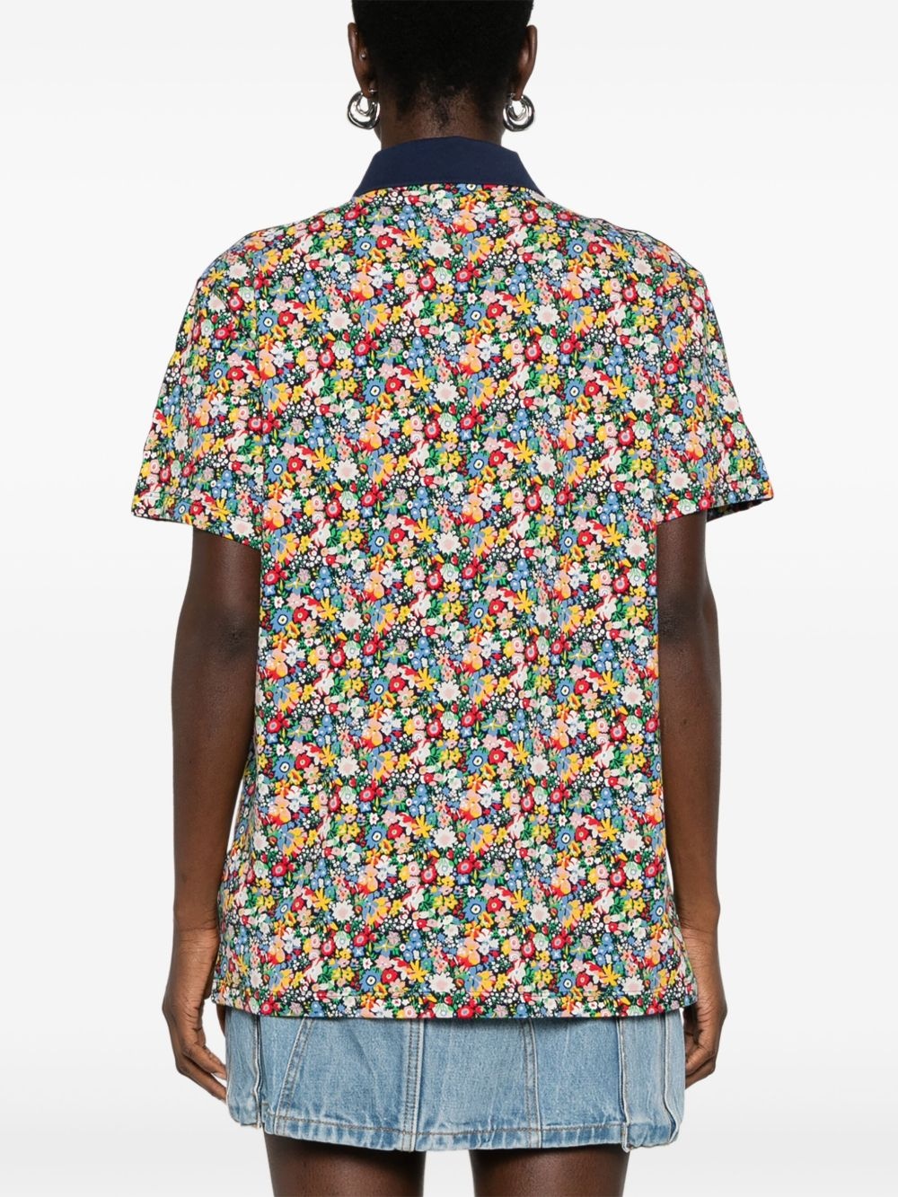 x Liberty London mesh polo top - 4