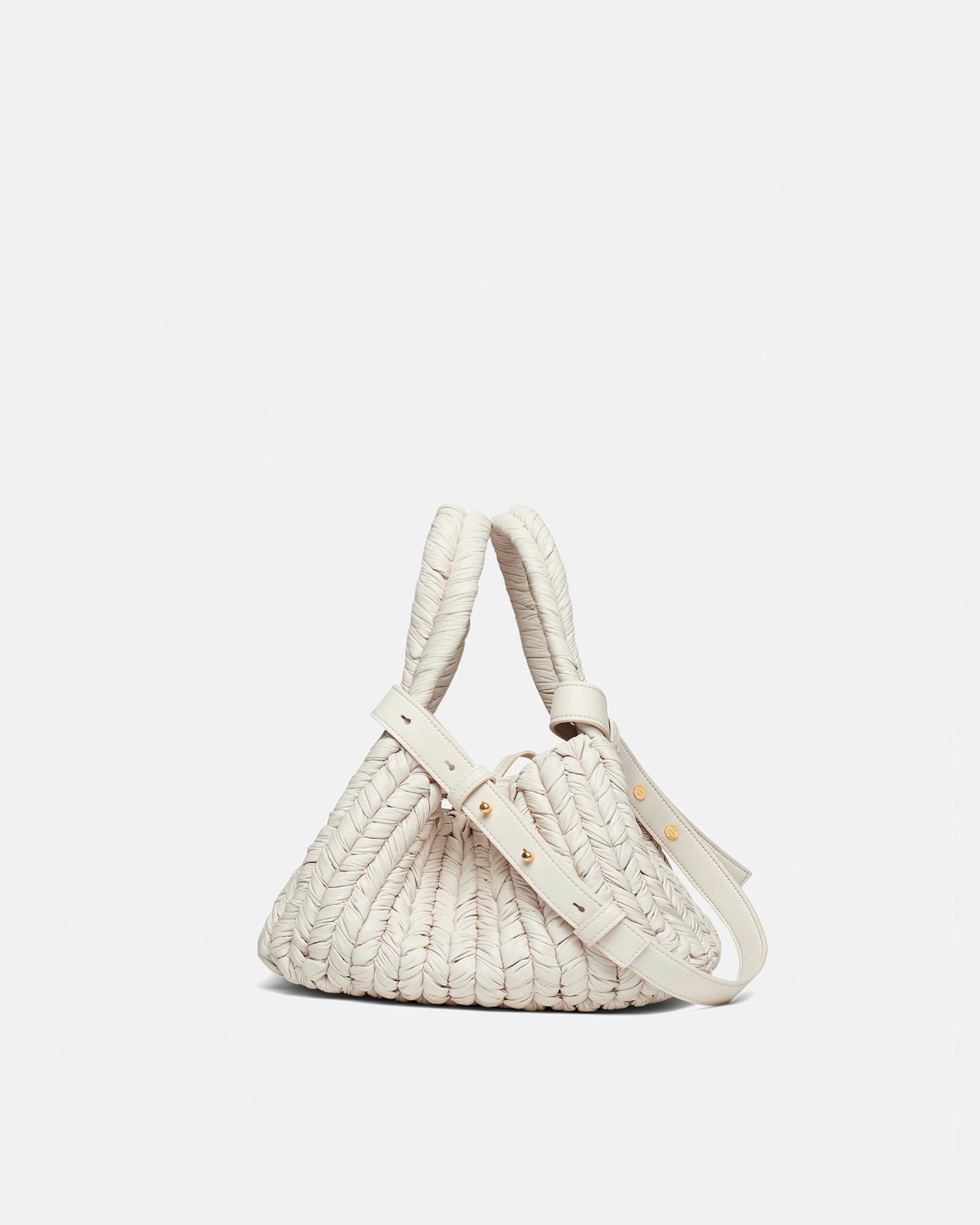 Okobor™ Alt-Leather Knit Bucket Bag - 1