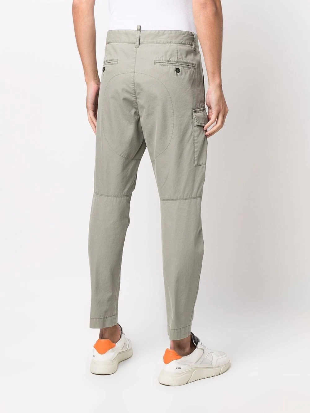 panelled cargo-pocket trousers - 4