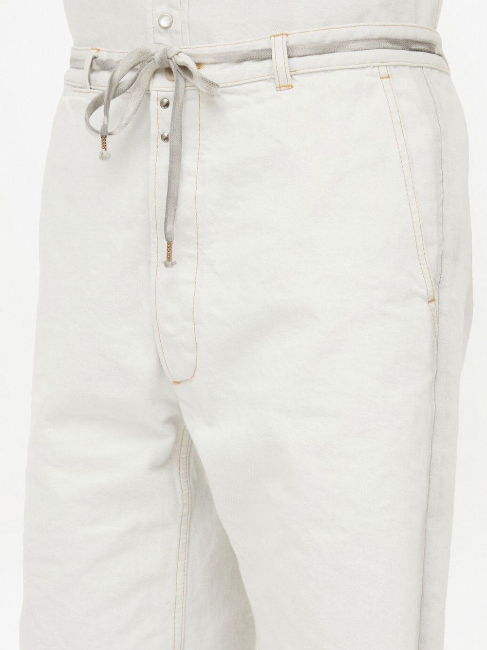 knee-length denim shorts - 5
