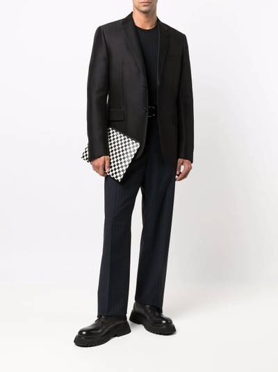 Valentino logo-jacquard tailored trousers outlook